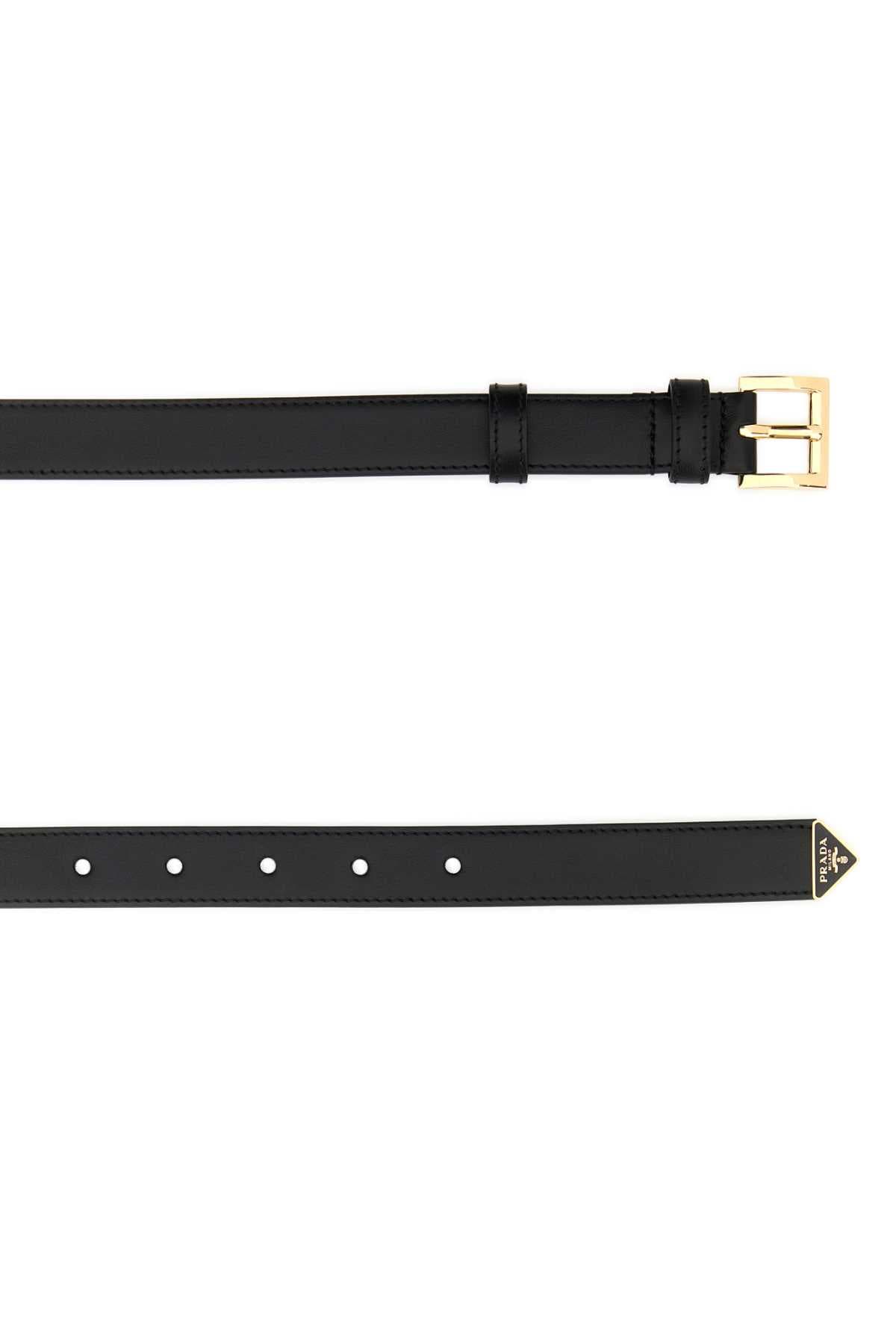 Black leather belt - мініатюра 2