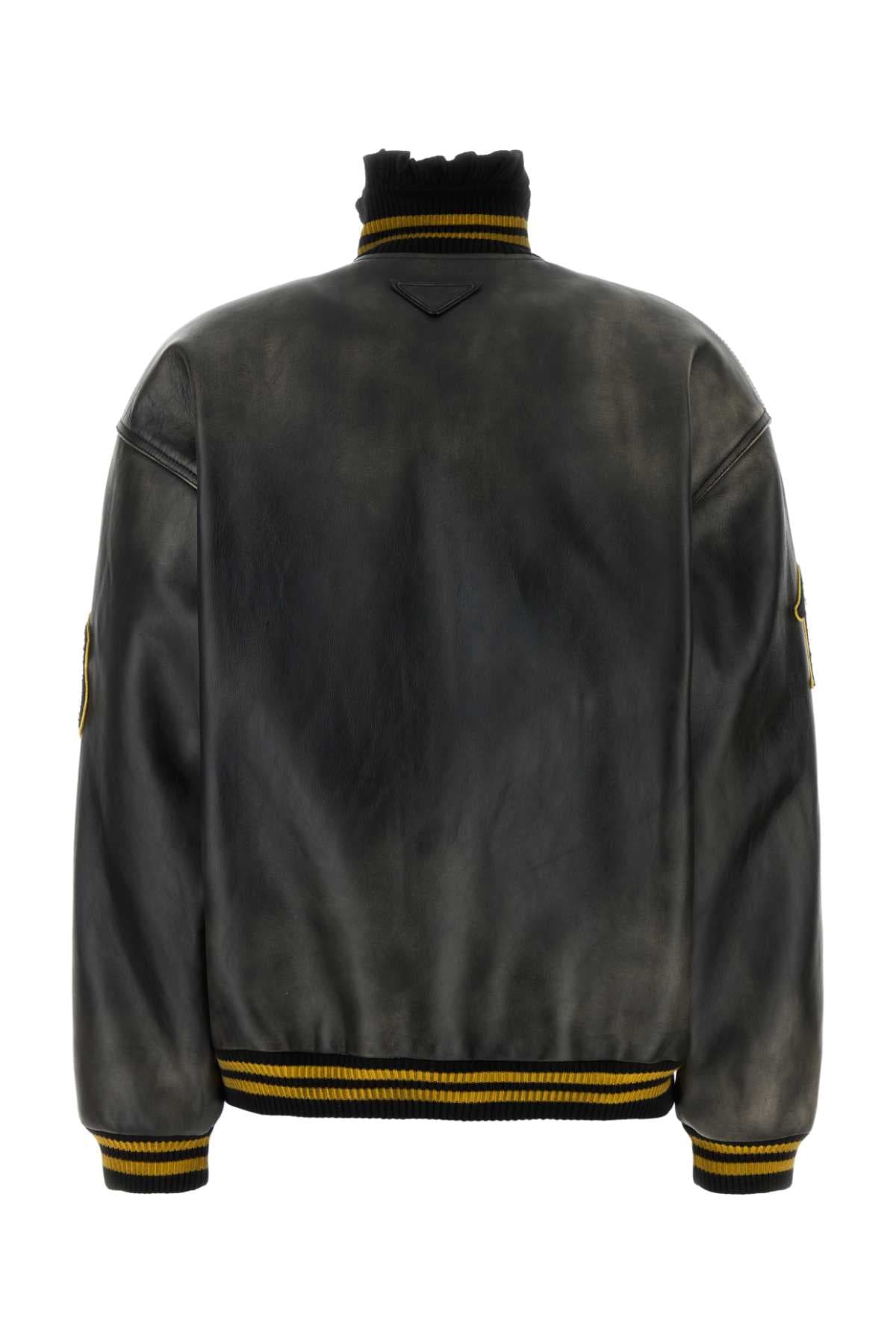 Black leather jacket - мініатюра 2