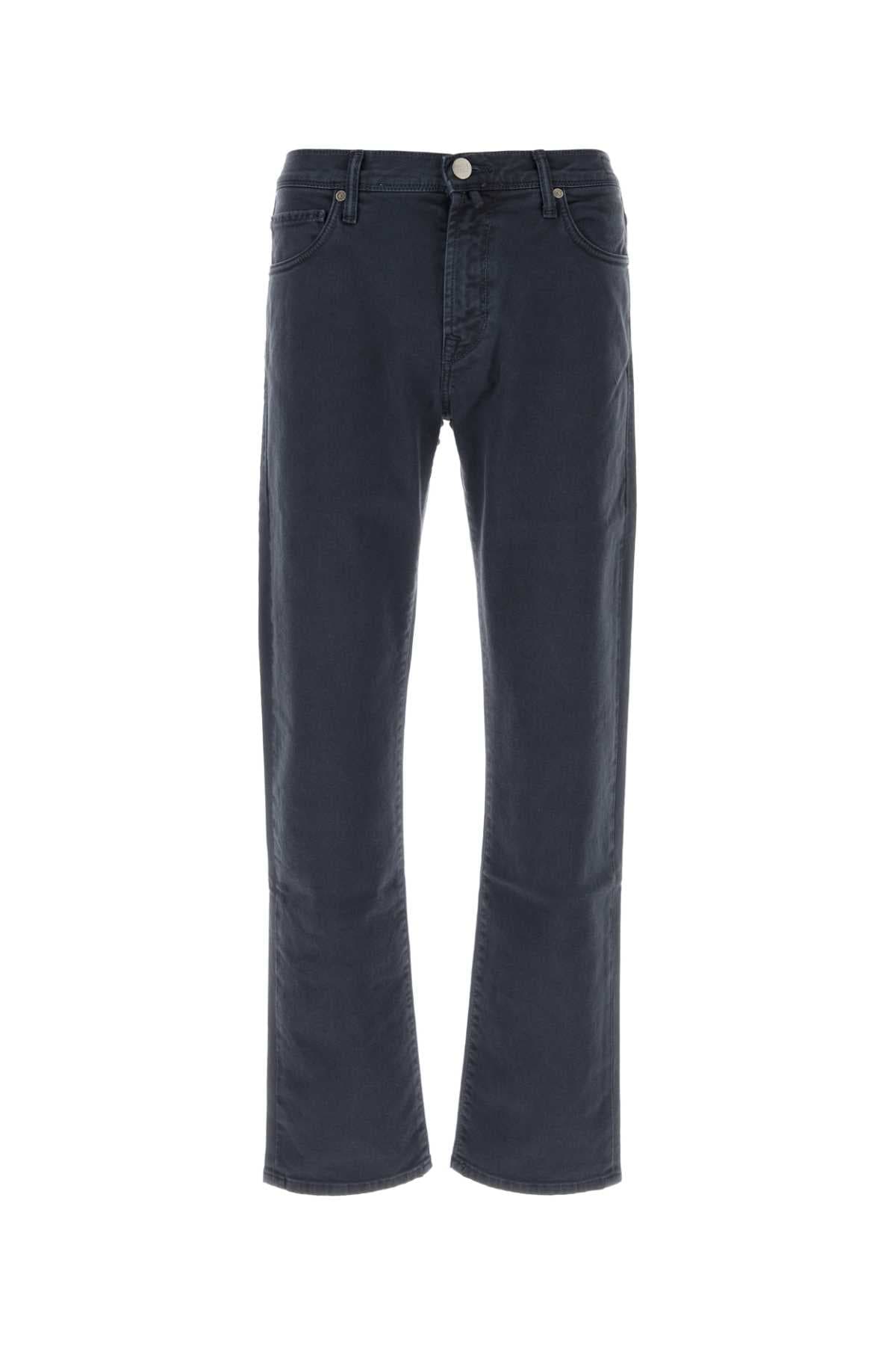 Navy blue stretch denim jeans