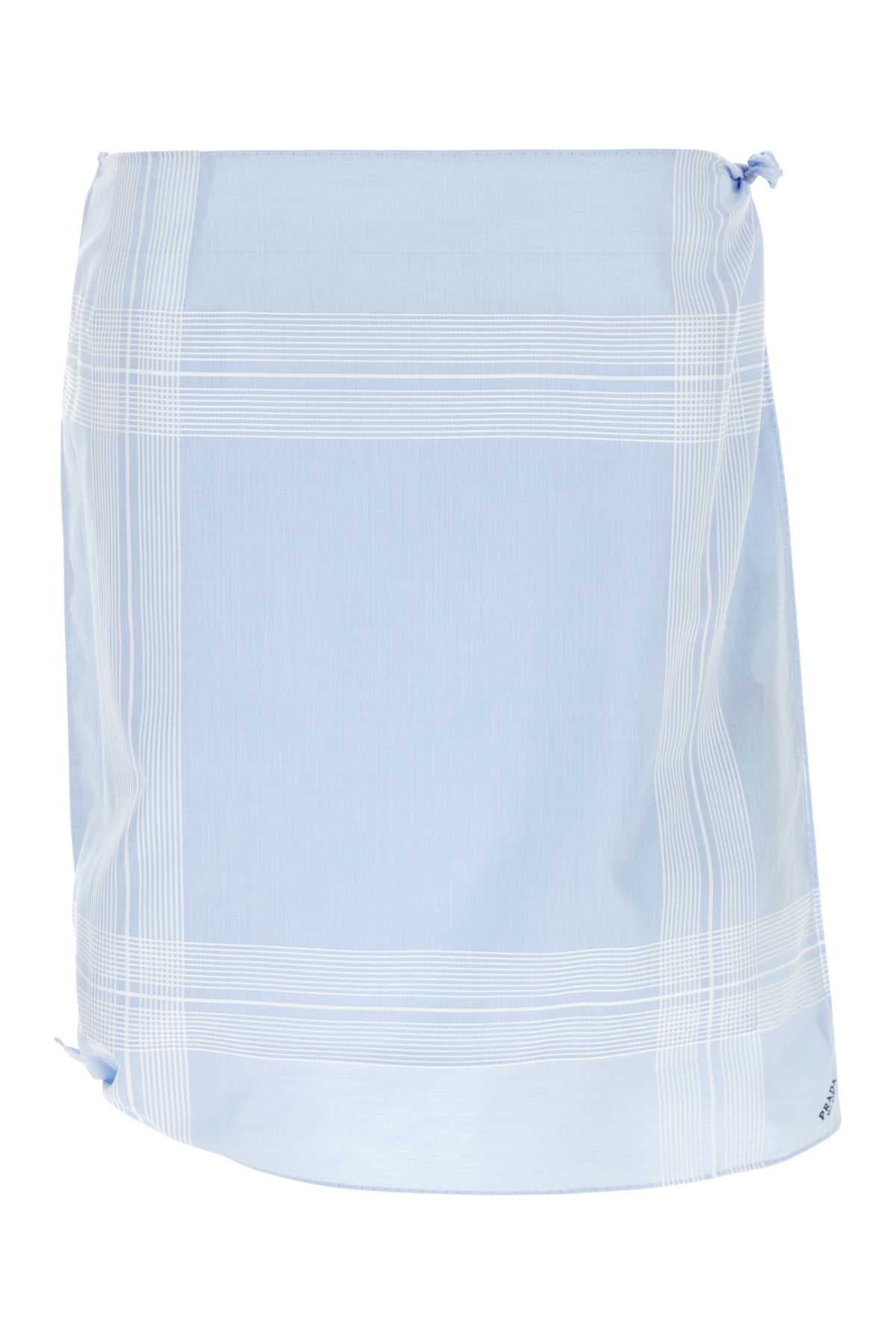 Light blue cotton skirt