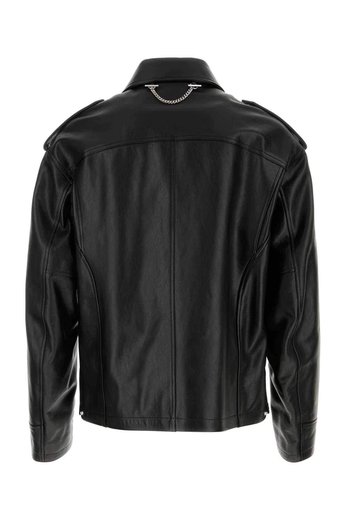 Black leather jacket - мініатюра 2