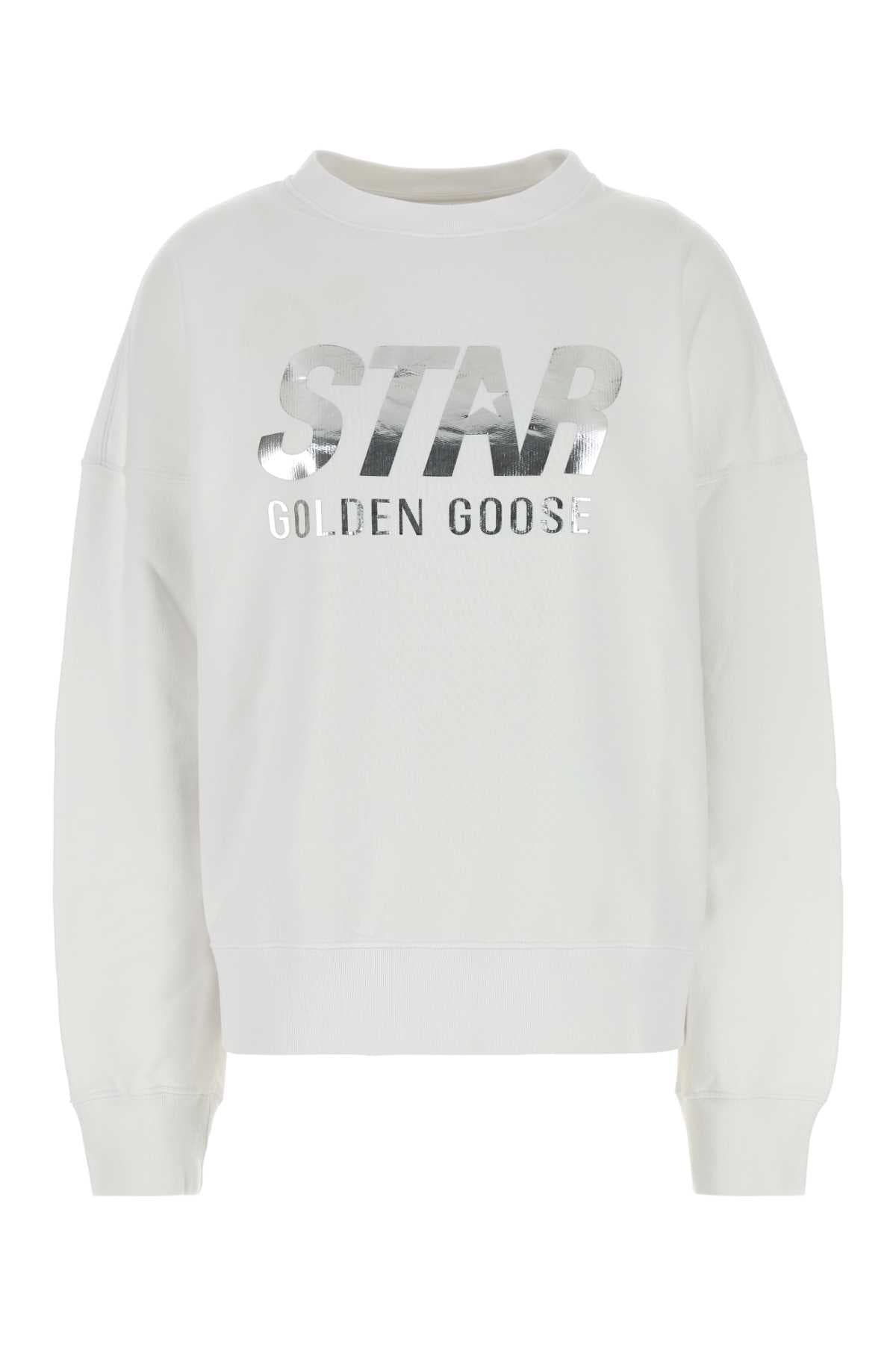White cotton sweatshirt
