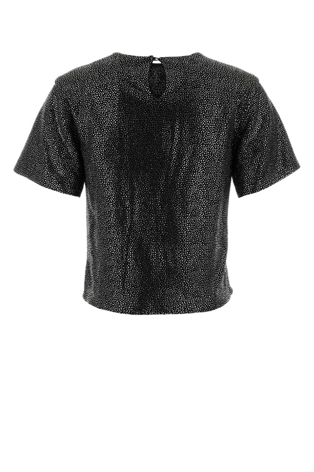 Embellished viscose t-shirt - мініатюра 2