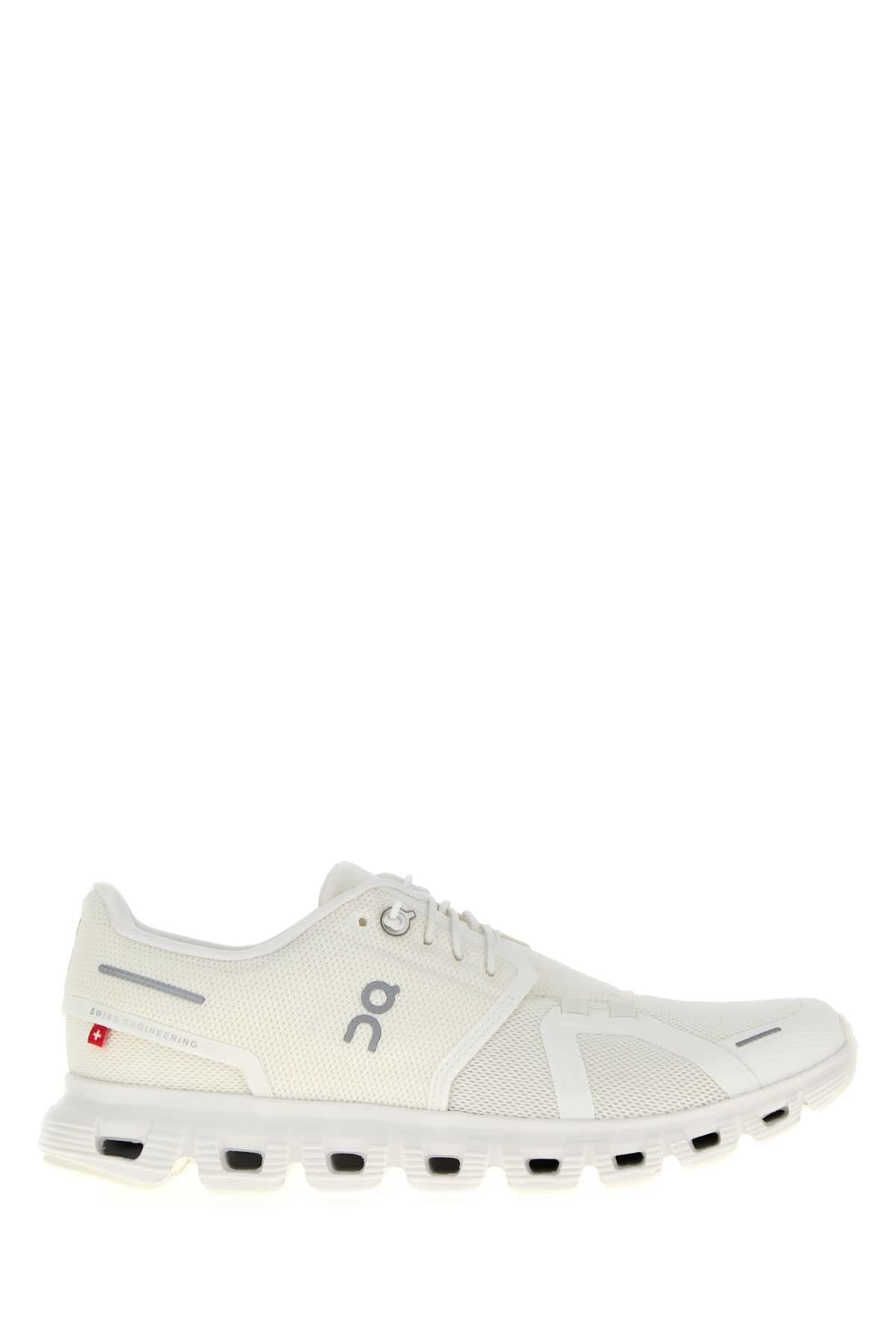 White mesh Cloud 6 sneakers