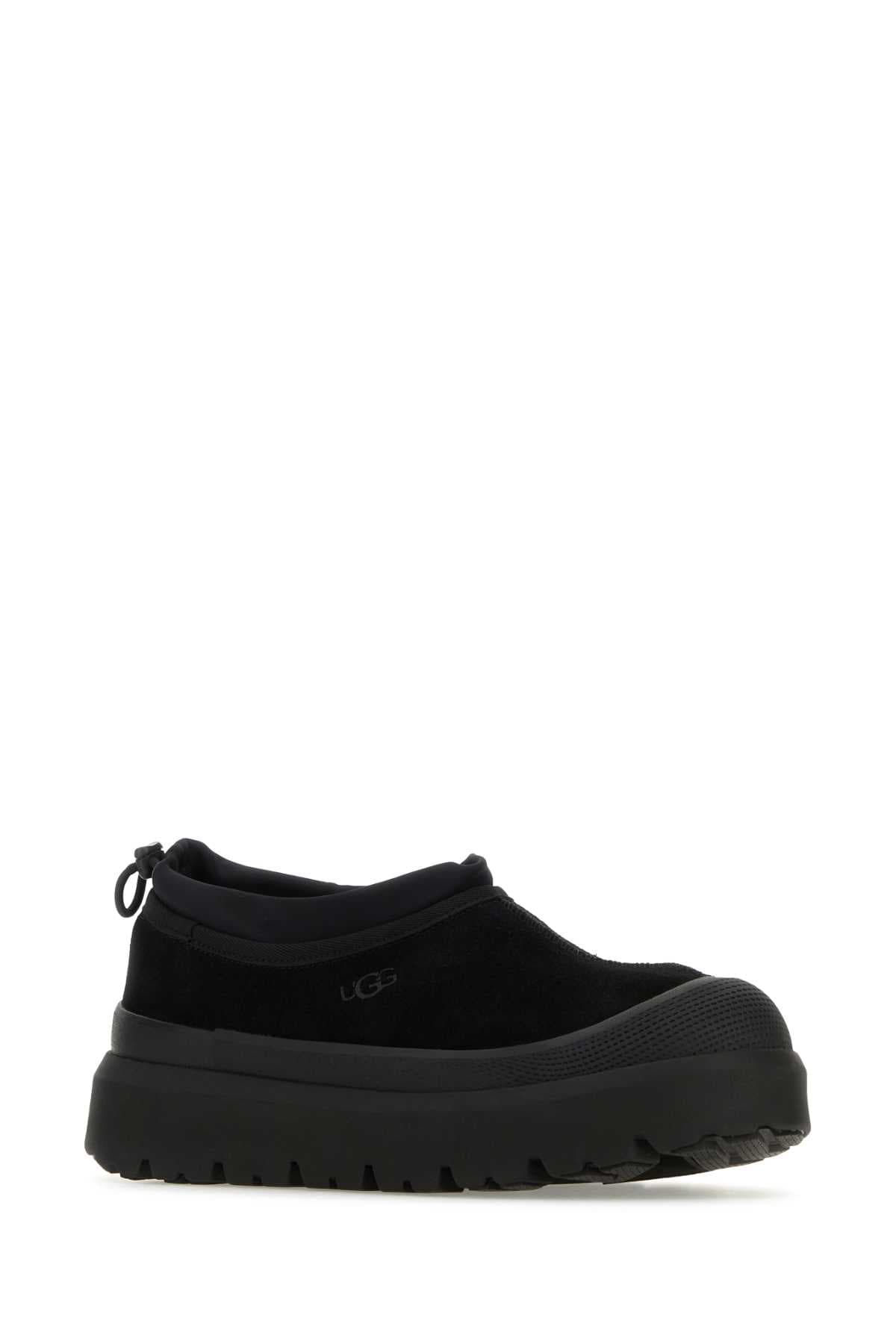 Black suede and rubber Tasman Weather Hybrid slip-ons - мініатюра 2