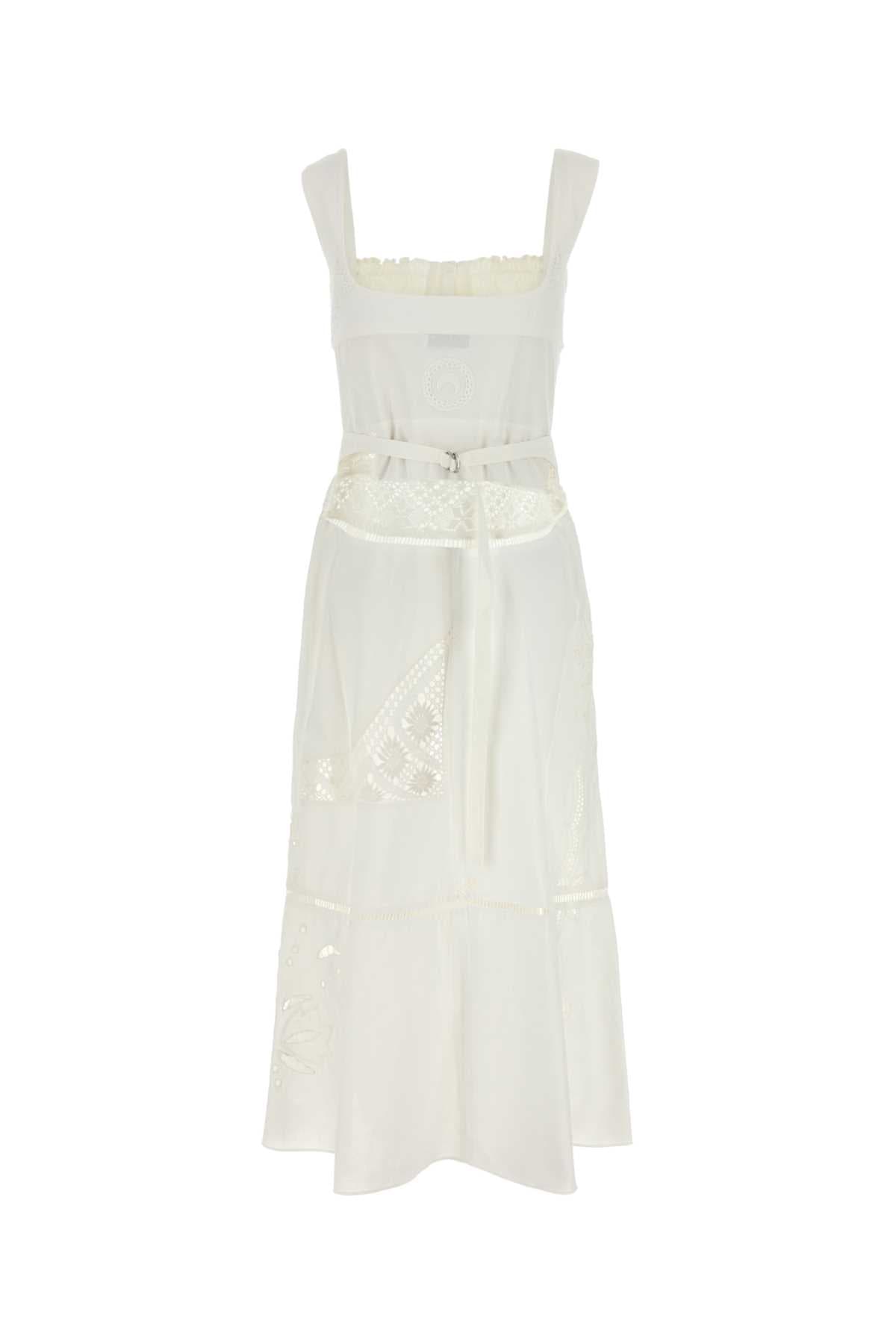 White cotton dress - мініатюра 2