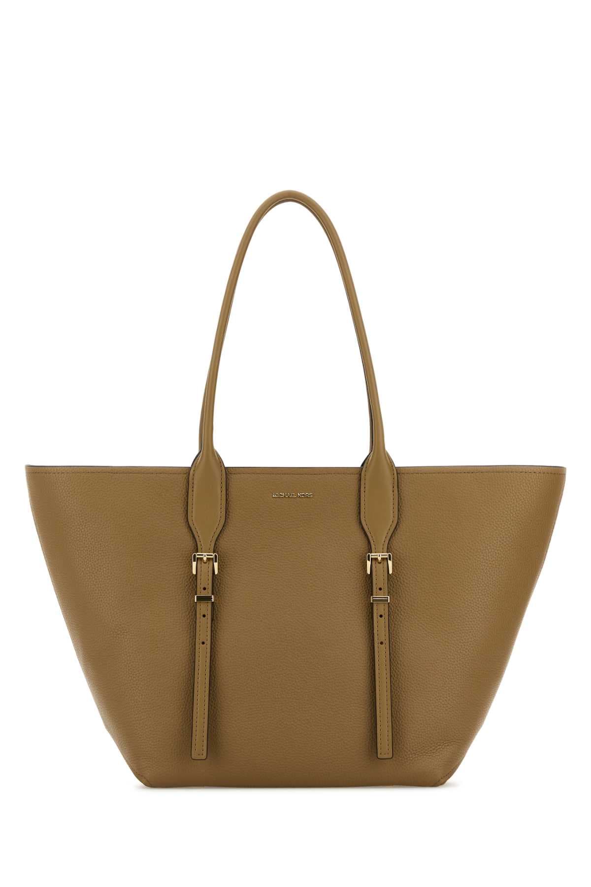 Cappuccino leather Moore shopping bag