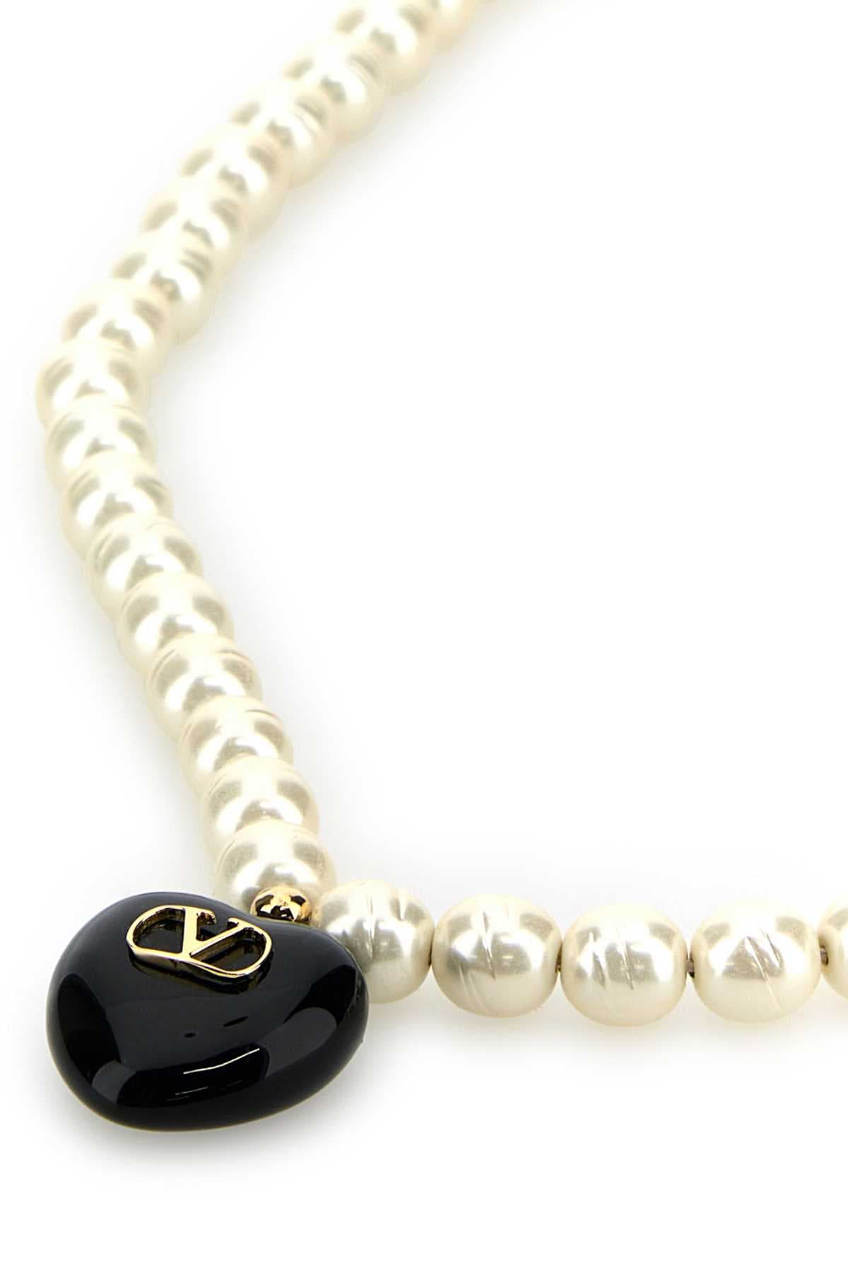 Ivory pearls Coeur Royal necklace - мініатюра 2