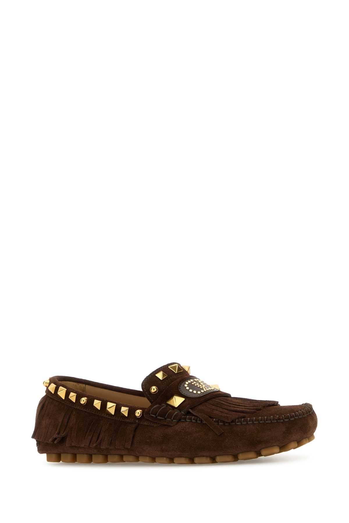 Brown split-leather Plaster Caster loafers - мініатюра 2