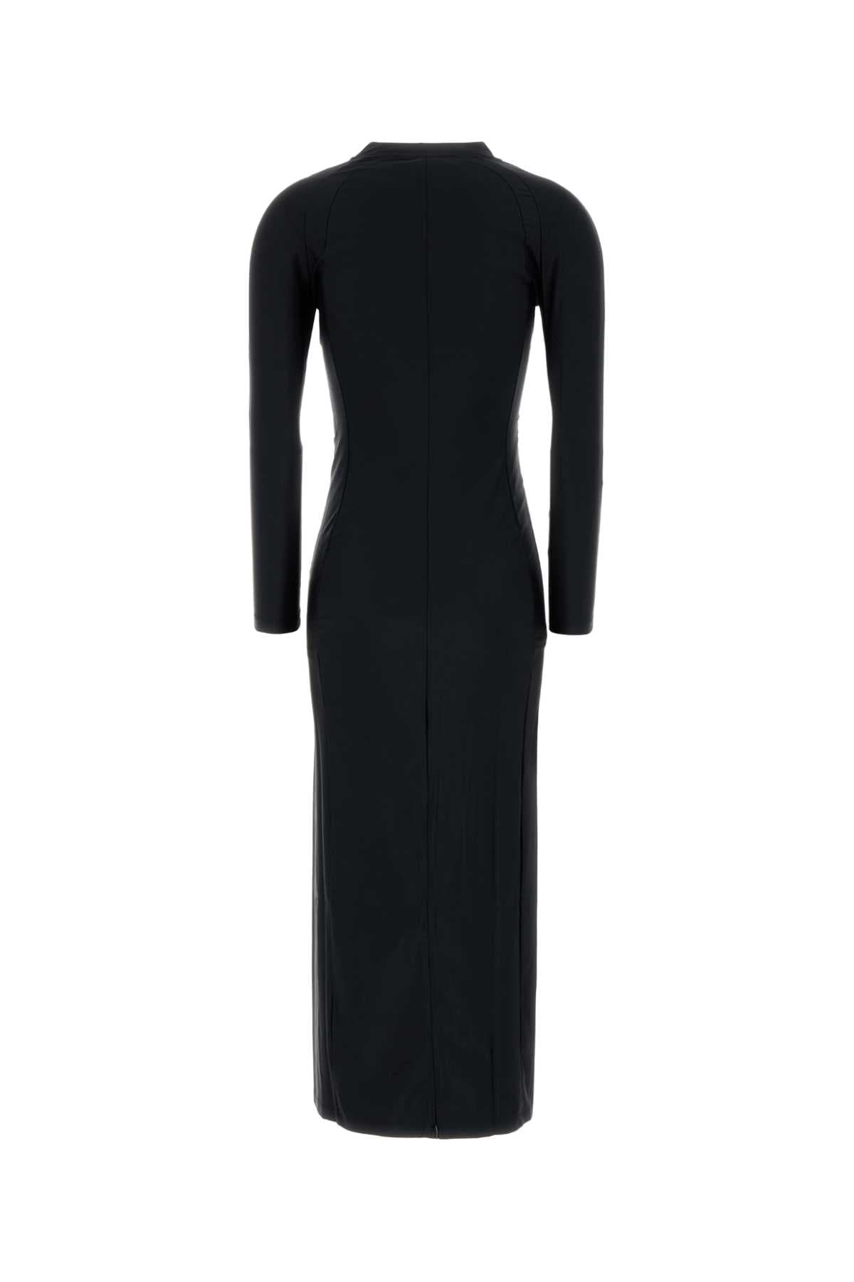 Black stretch nylon dress - мініатюра 2