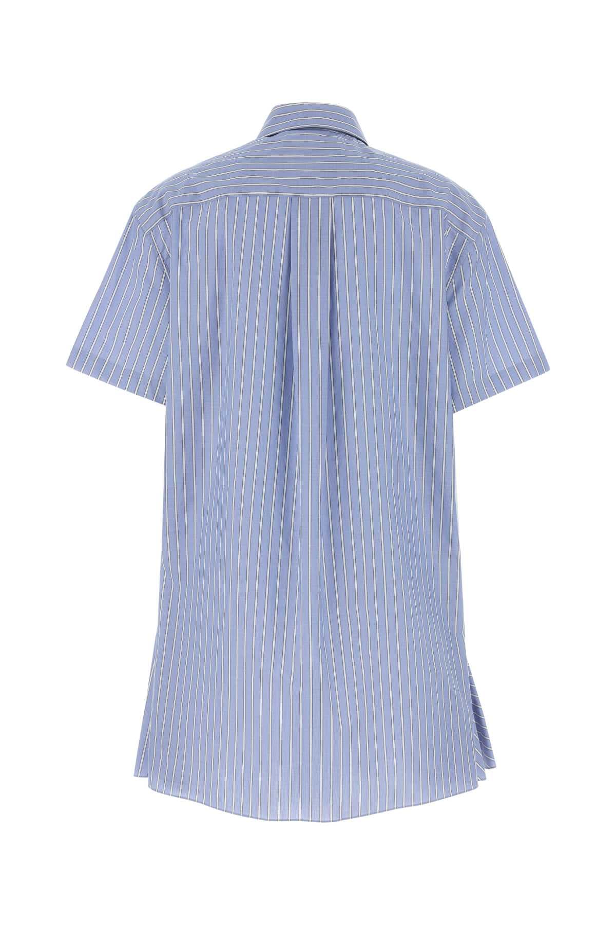 Embroidered poplin shirt dress - мініатюра 2