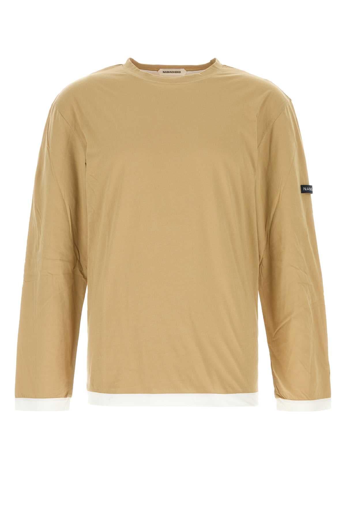 Beige cotton t-shirt