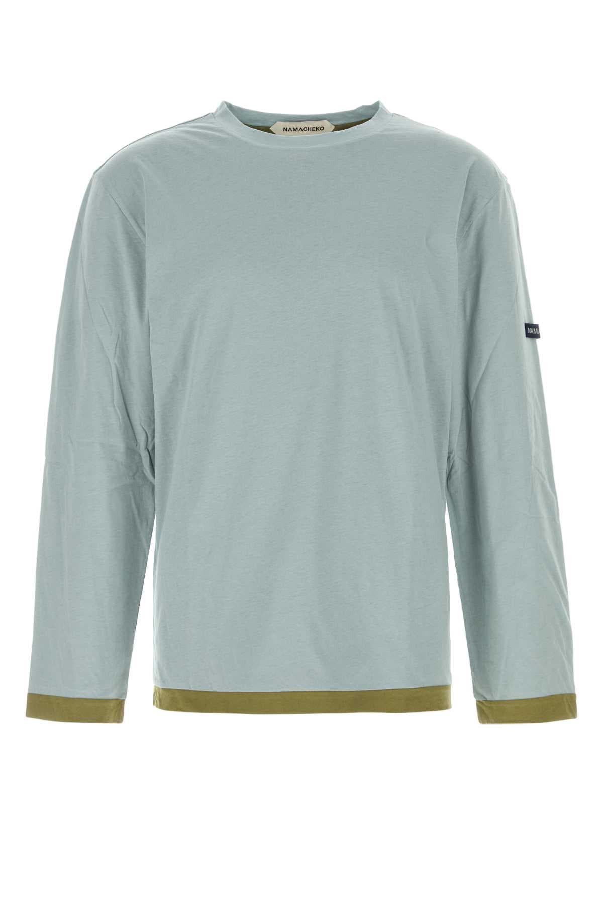 Powder blue cotton t-shirt