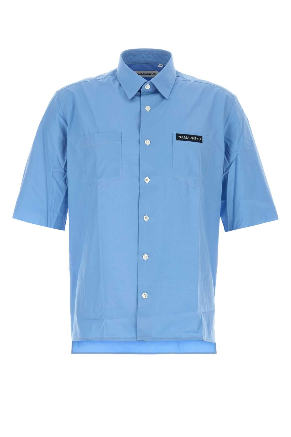Cerulean blue poplin Guardia shirt