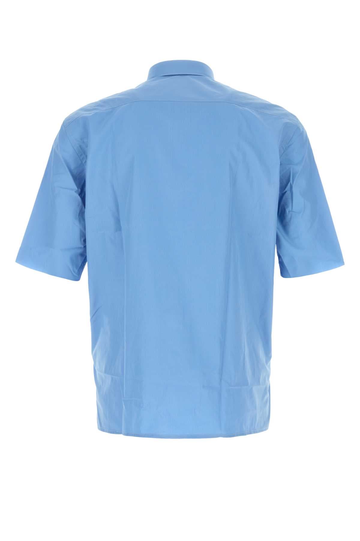 Cerulean blue poplin Guardia shirt - мініатюра 2
