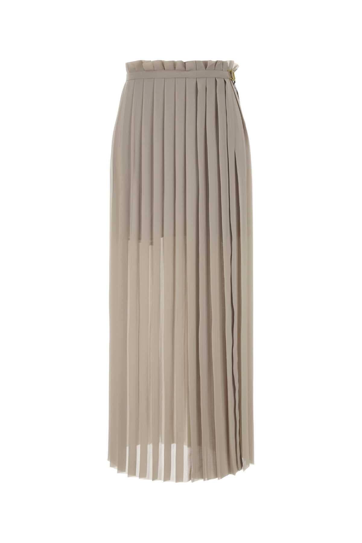 Cappuccino polyester skirt