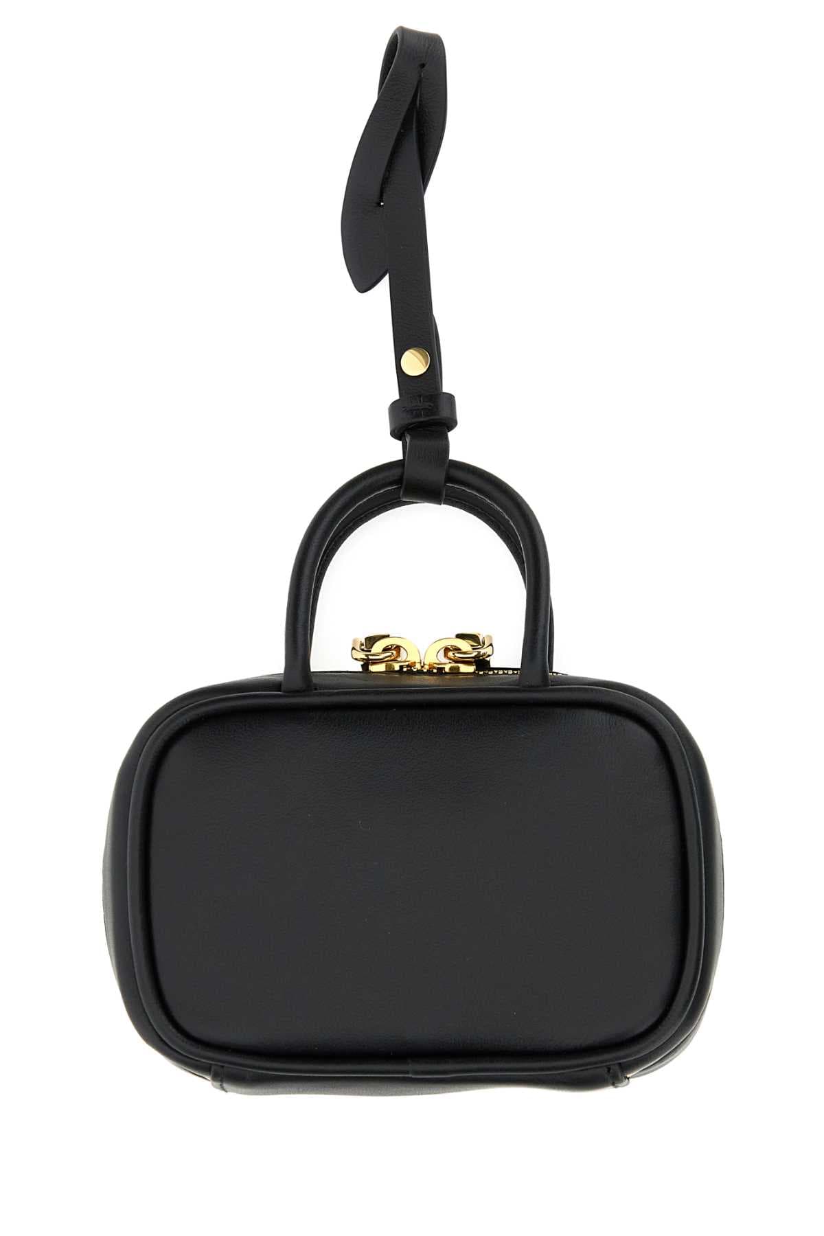 Black leather Beau keyring necessaire - мініатюра 2