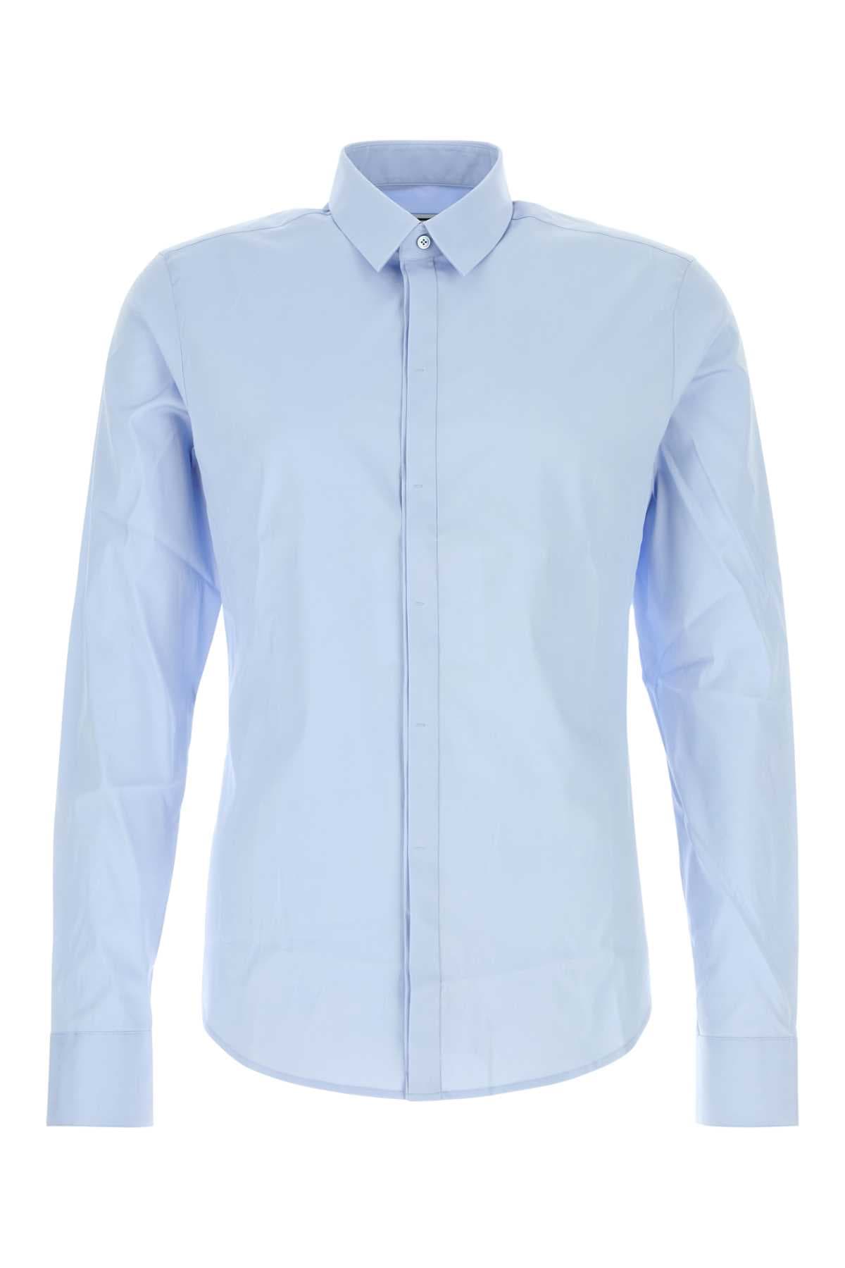 Light blue poplin shirt