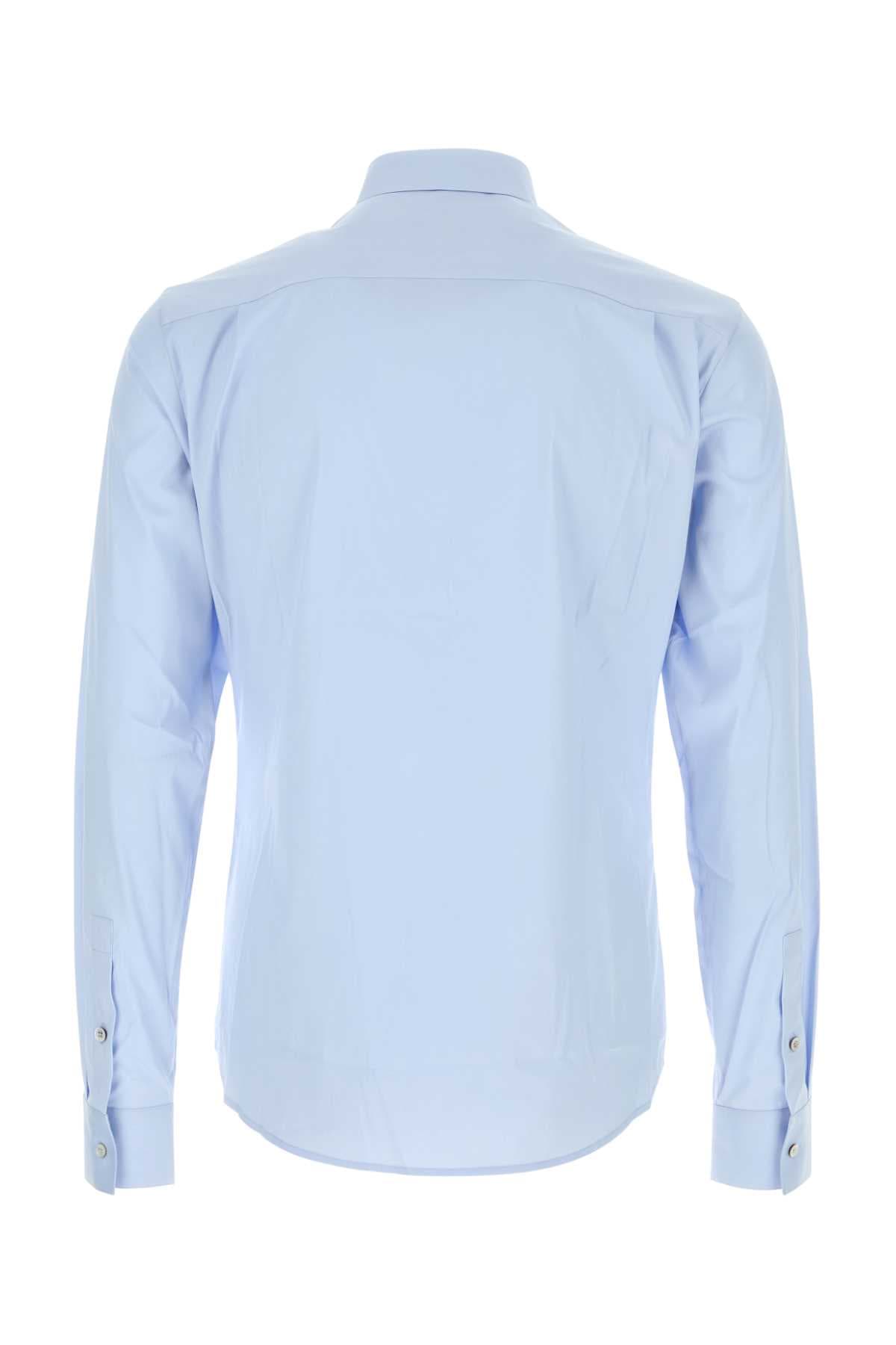 Light blue poplin shirt - мініатюра 2