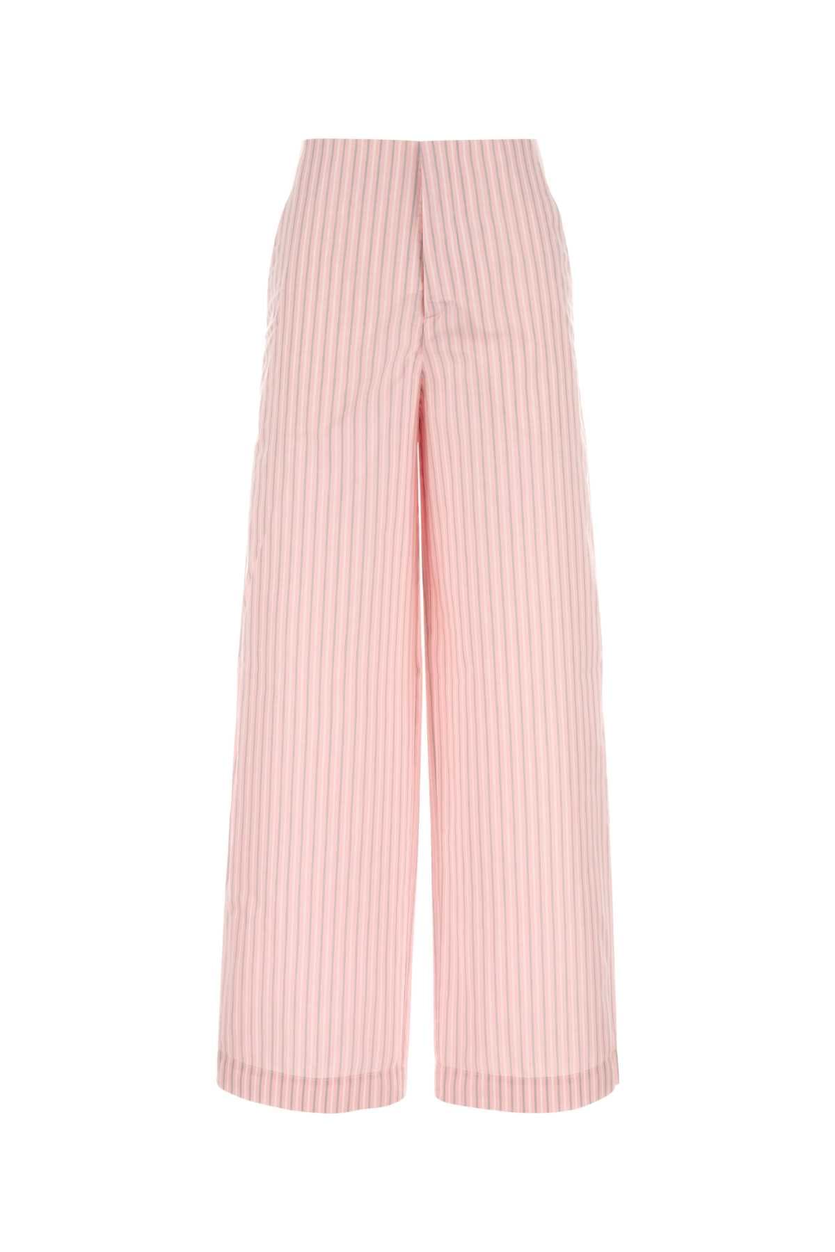 Embroidered poplin pant