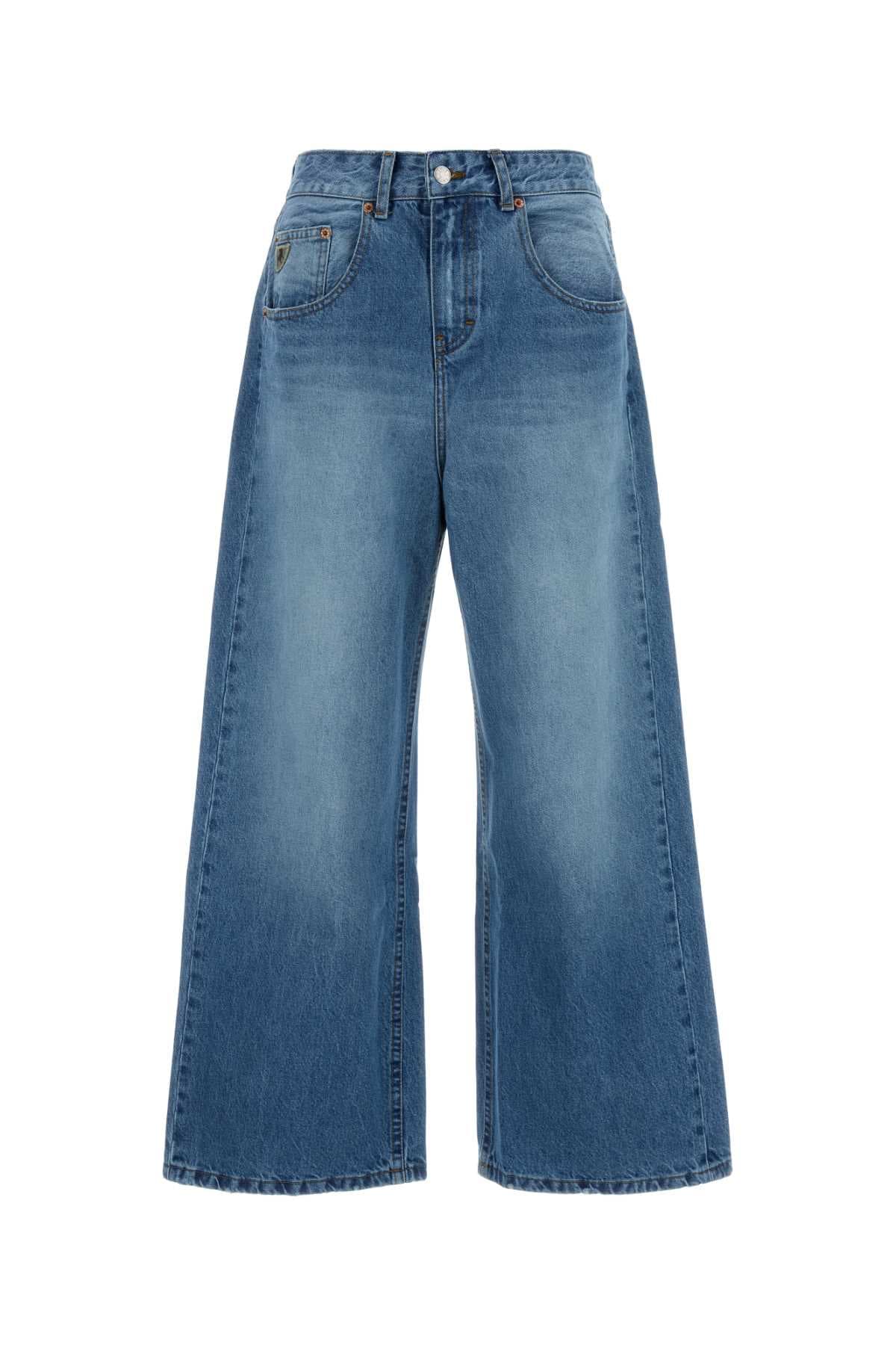 Denim Beatrix wide-leg jeans