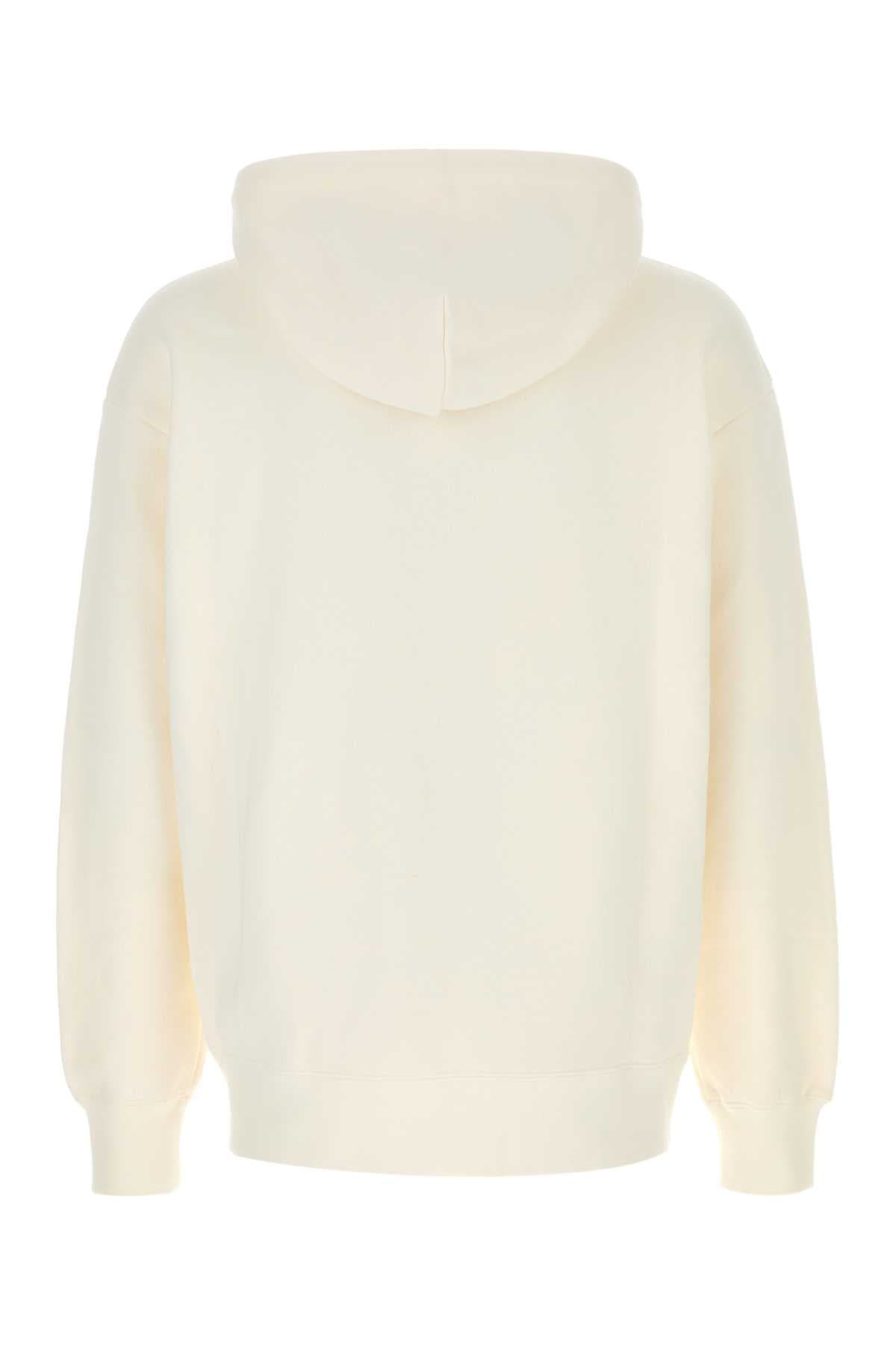 Ivory cotton sweatshirt - мініатюра 2