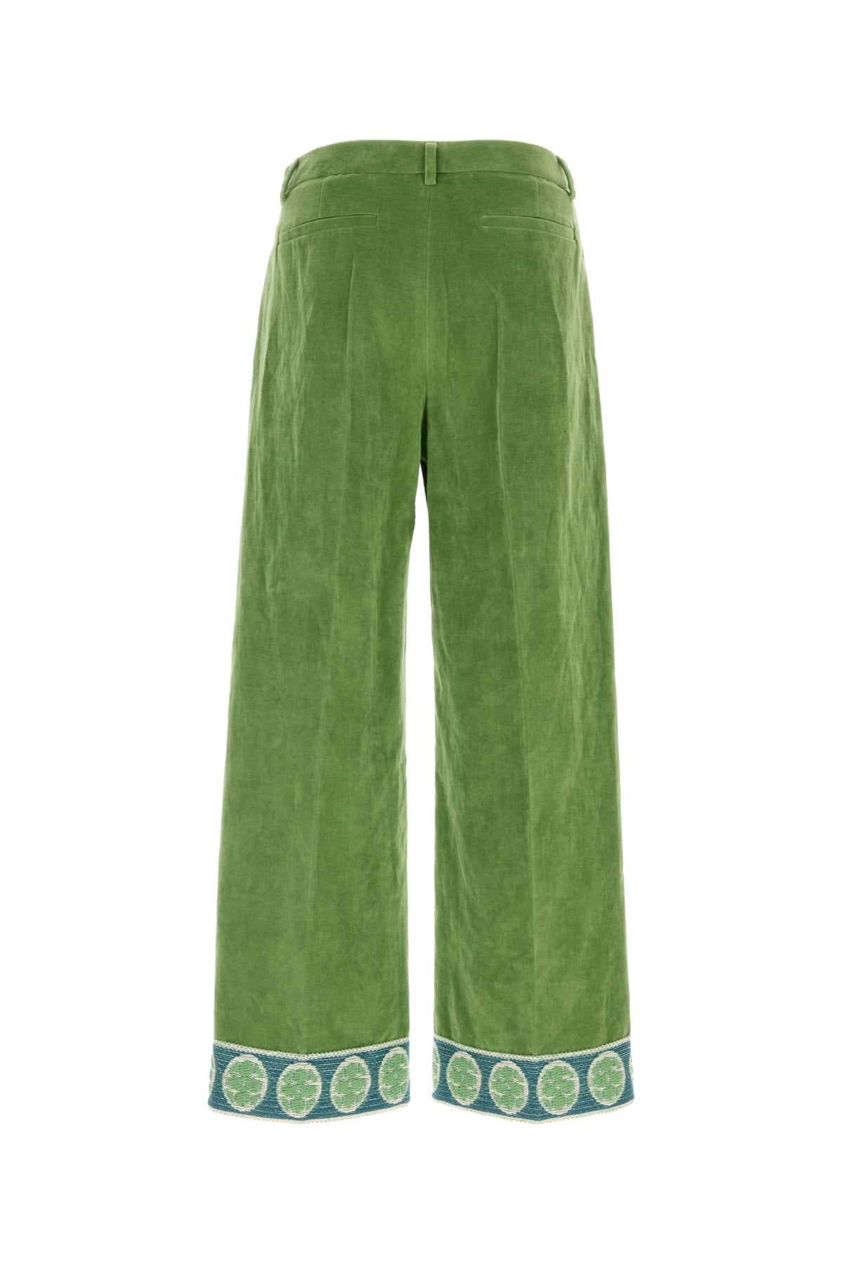 Green velvet pant - мініатюра 2