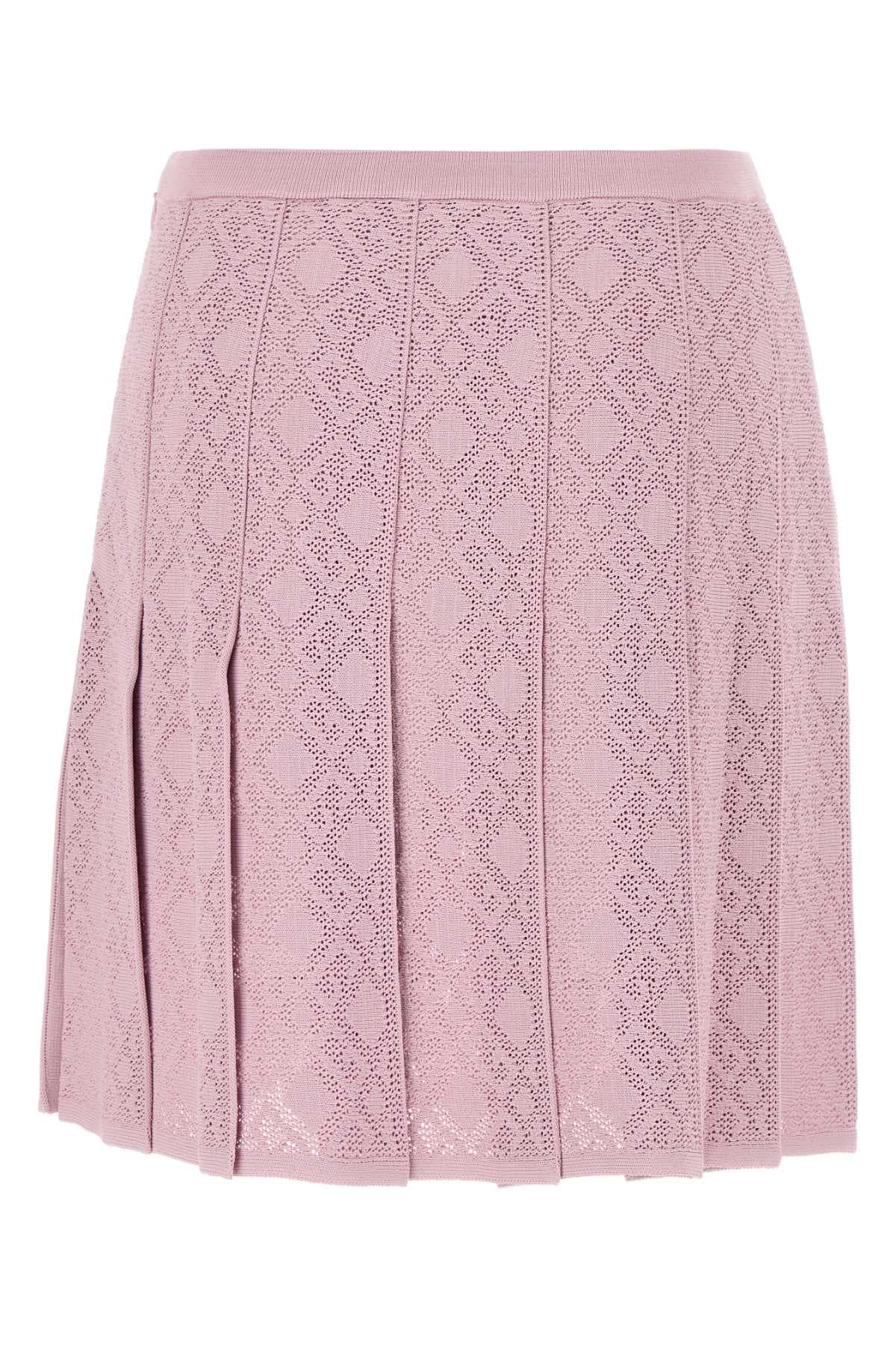 Pink viscose blend skirt - мініатюра 2