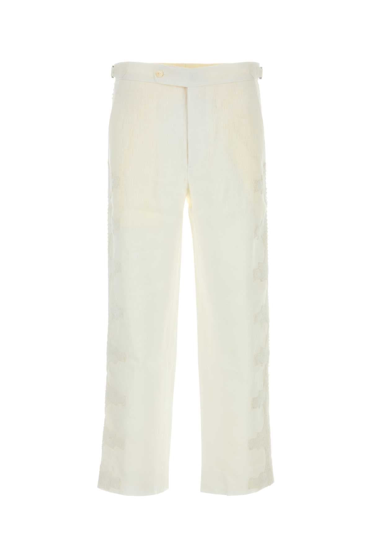 White linen Salt pant