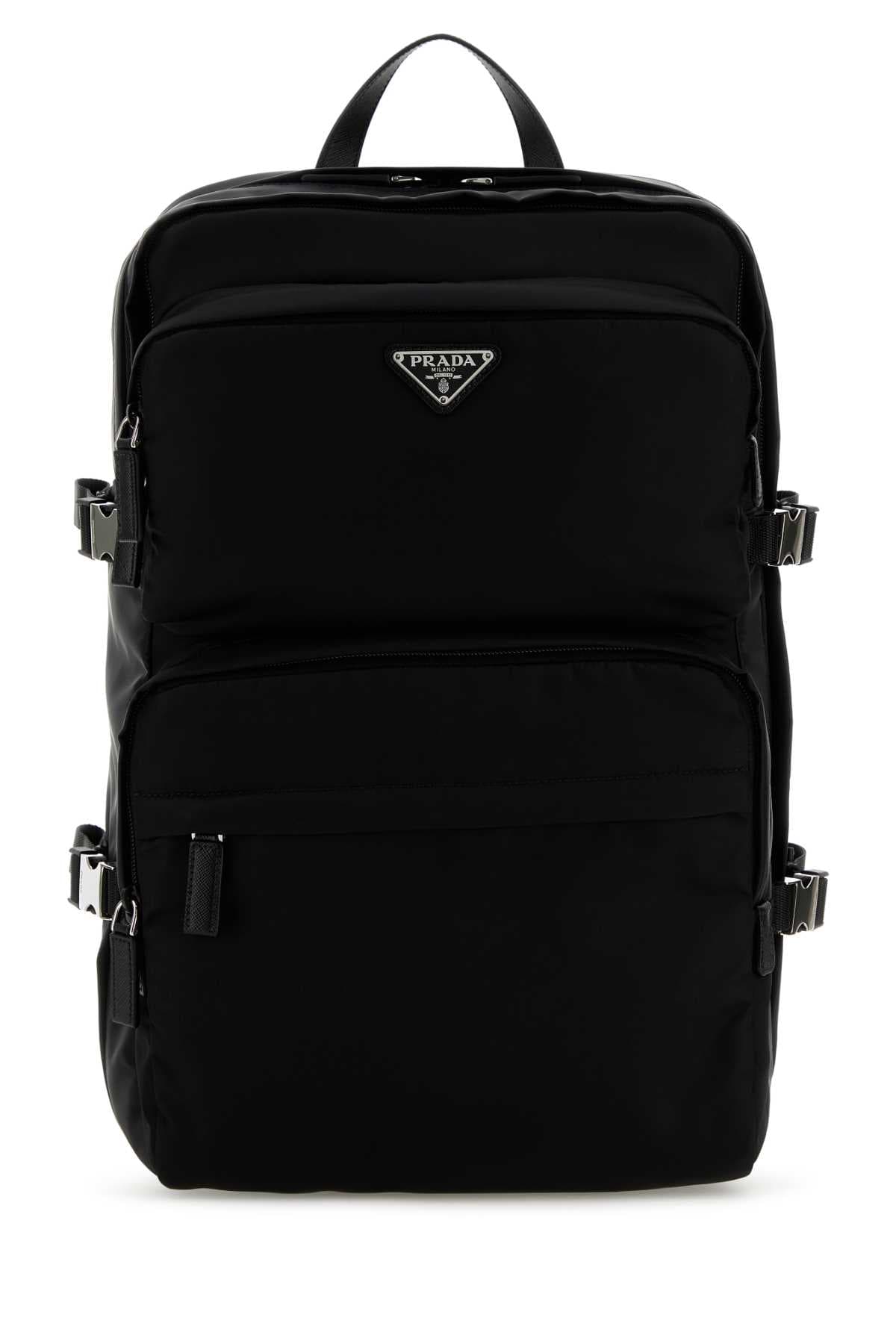 Black Re-Nylon backpack