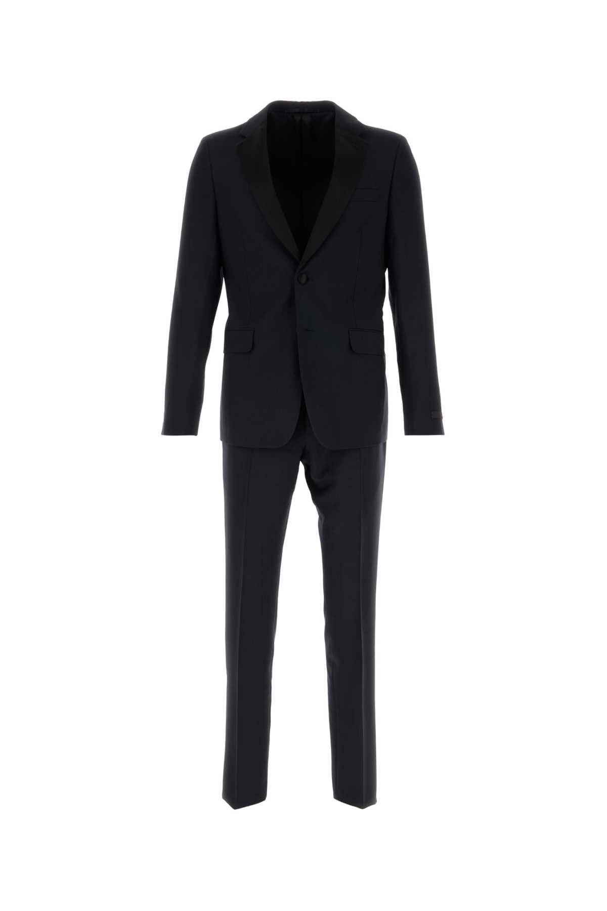 Midnight blue wool blend tuxedo