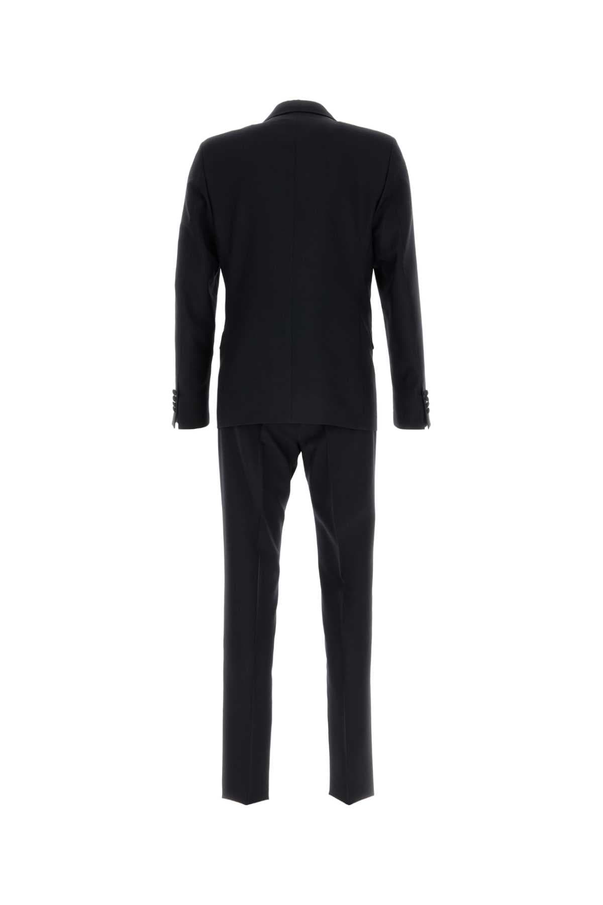 Midnight blue wool blend tuxedo - мініатюра 2