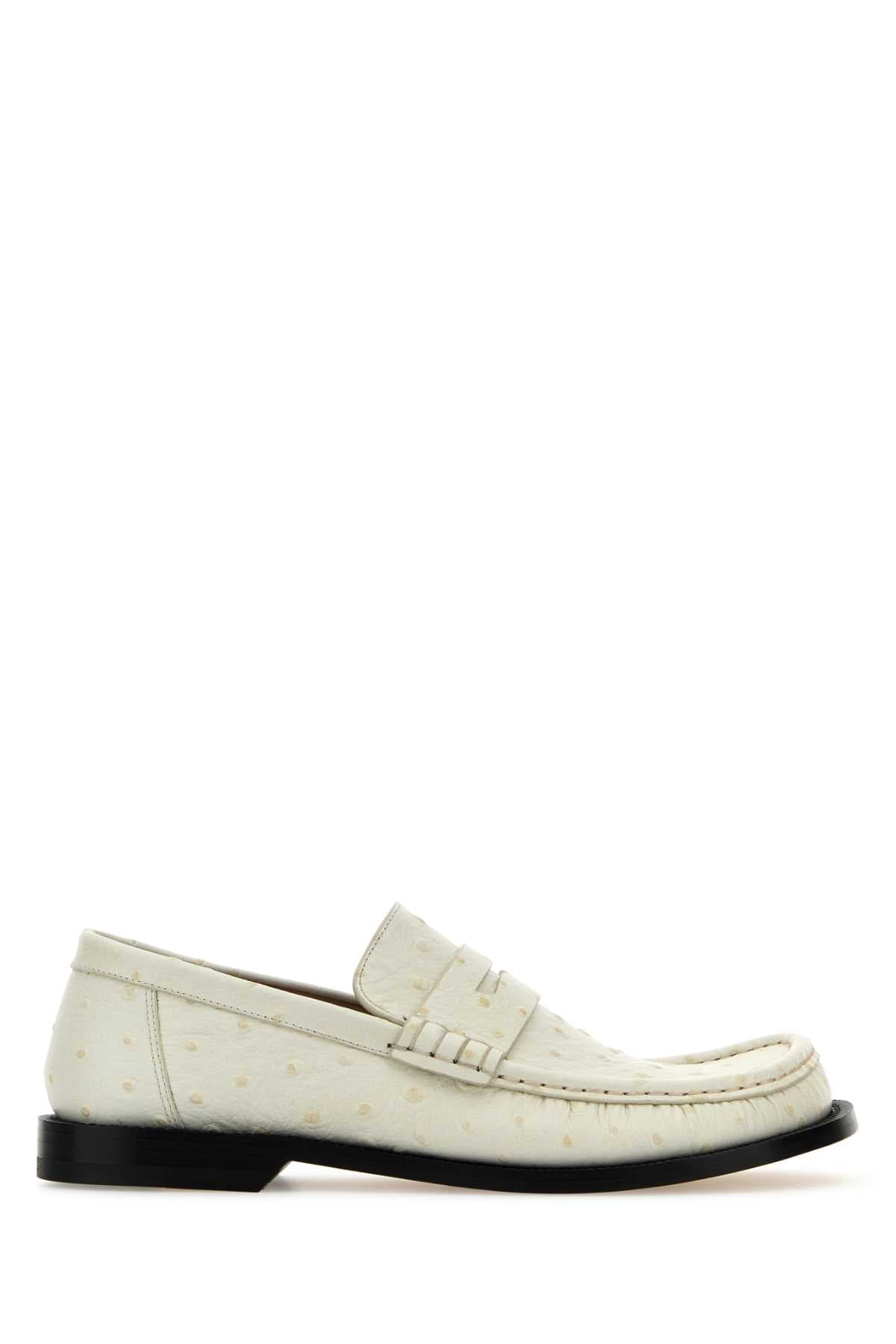 Ivory leather Campo loafers