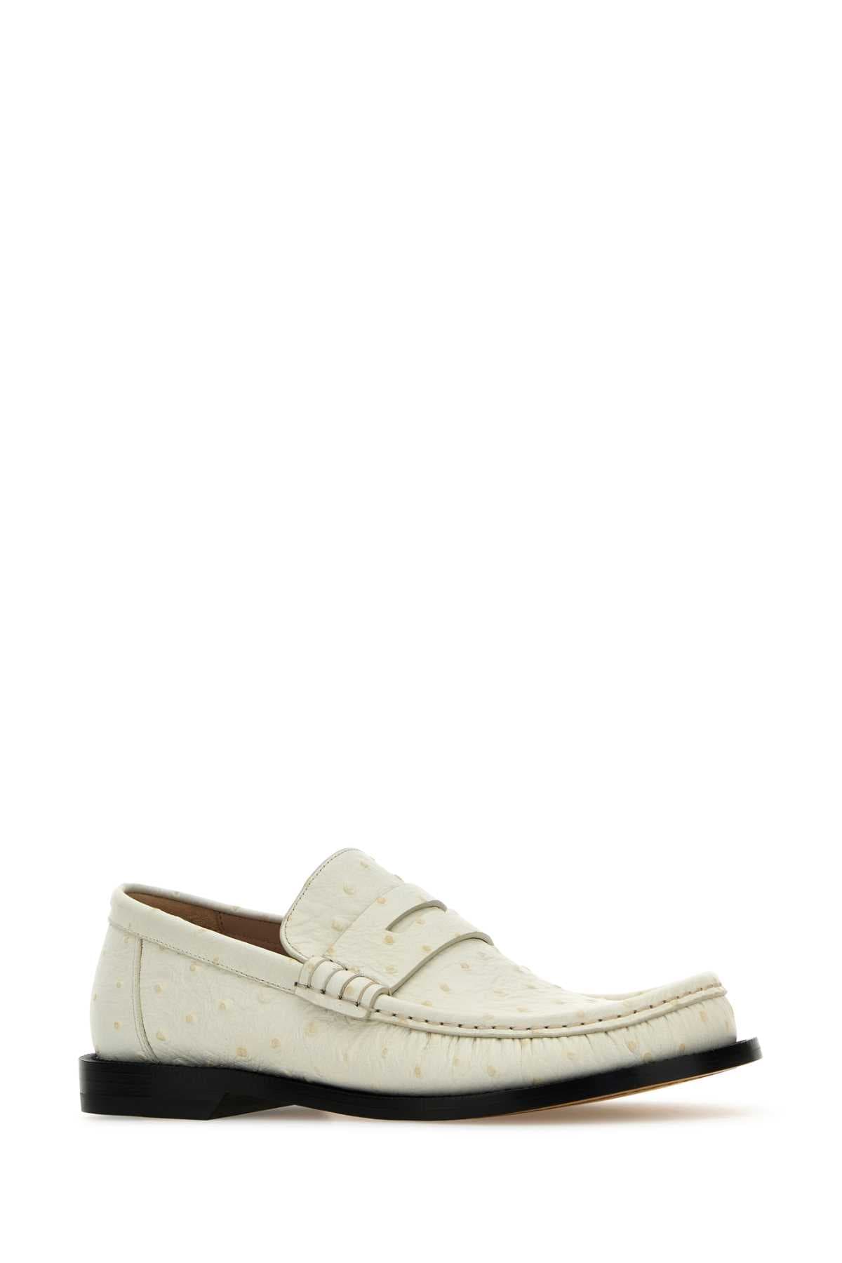 Ivory leather Campo loafers - мініатюра 2