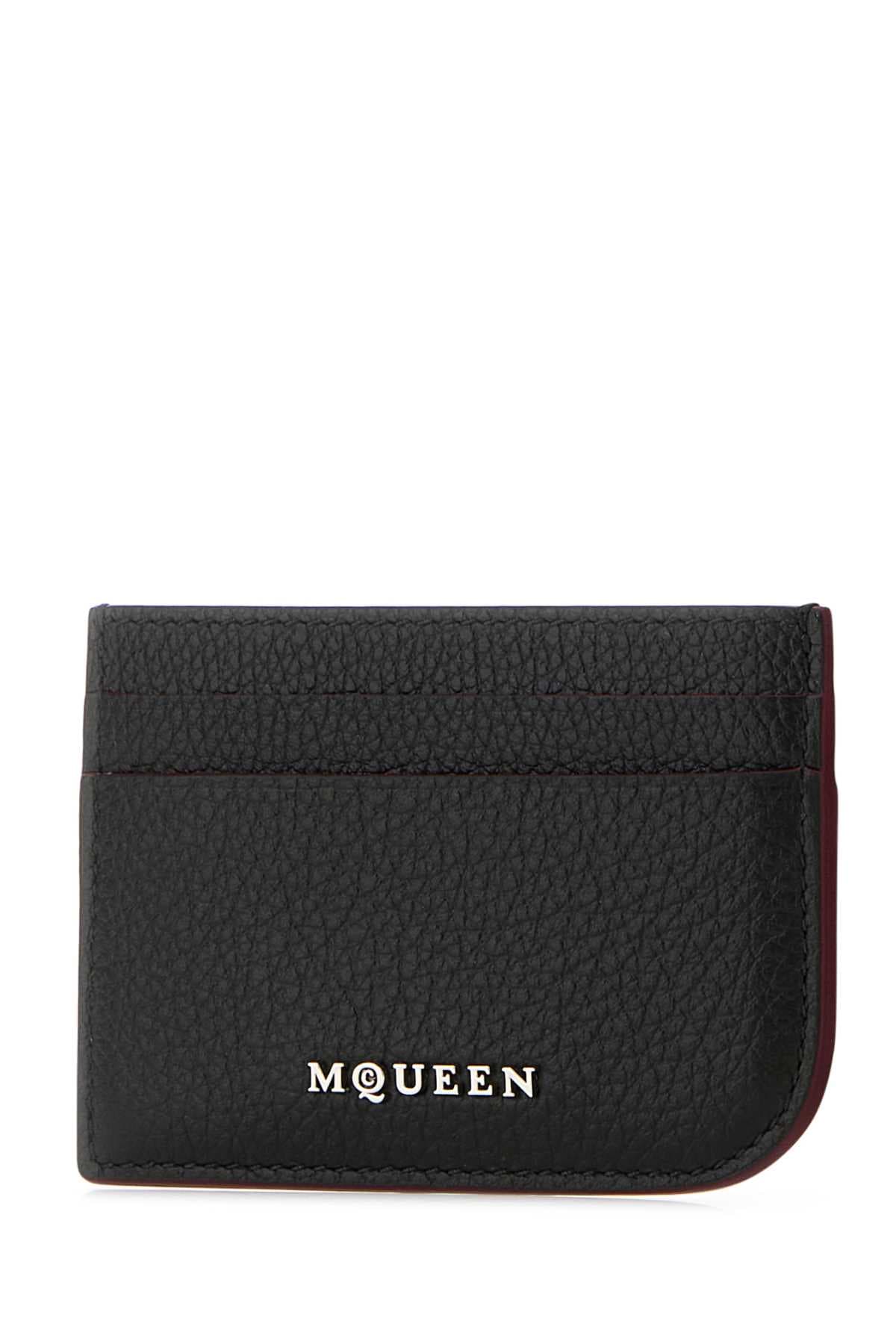 Black leather card holder - мініатюра 2