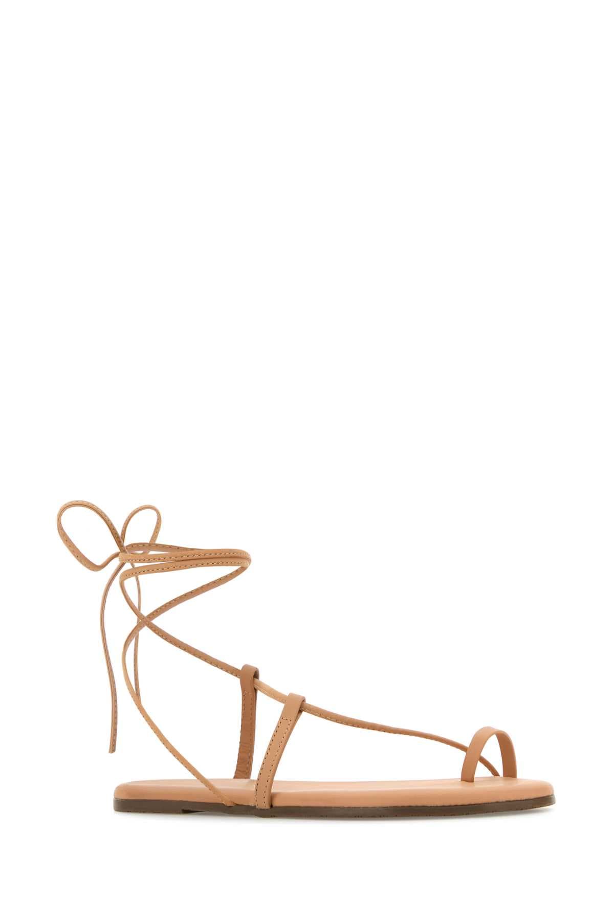 Skin pink leather Jo sandals - мініатюра 2