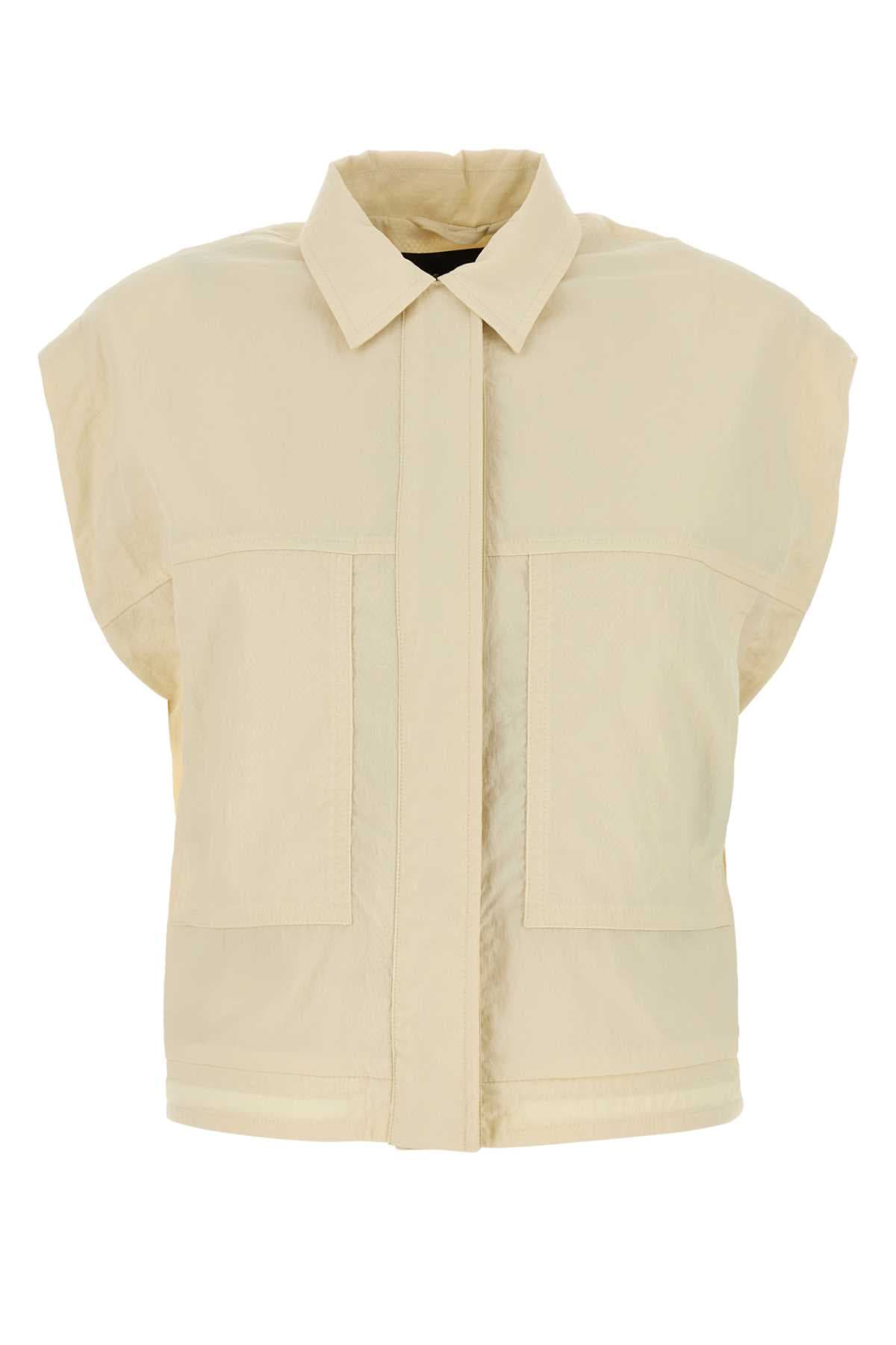 Cream nylon vest