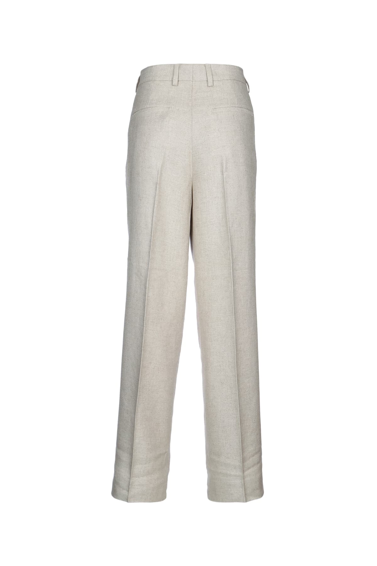 DOUBLE-PLEAT STRAIGHT TROUSERS - мініатюра 2