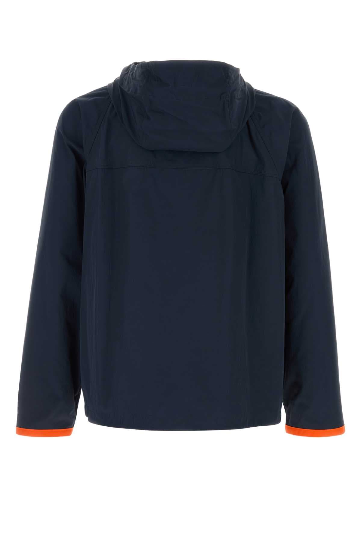 Navy blue nylon windbreaker - мініатюра 2