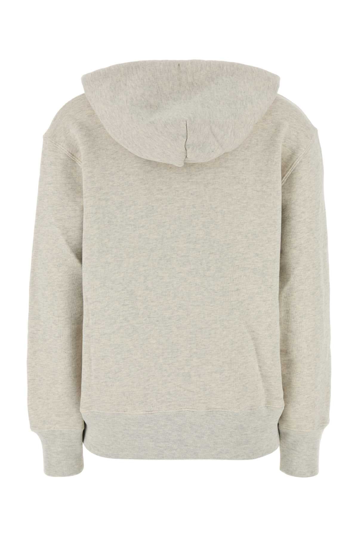 Melange light grey cotton Main Wom sweatshirt - мініатюра 2