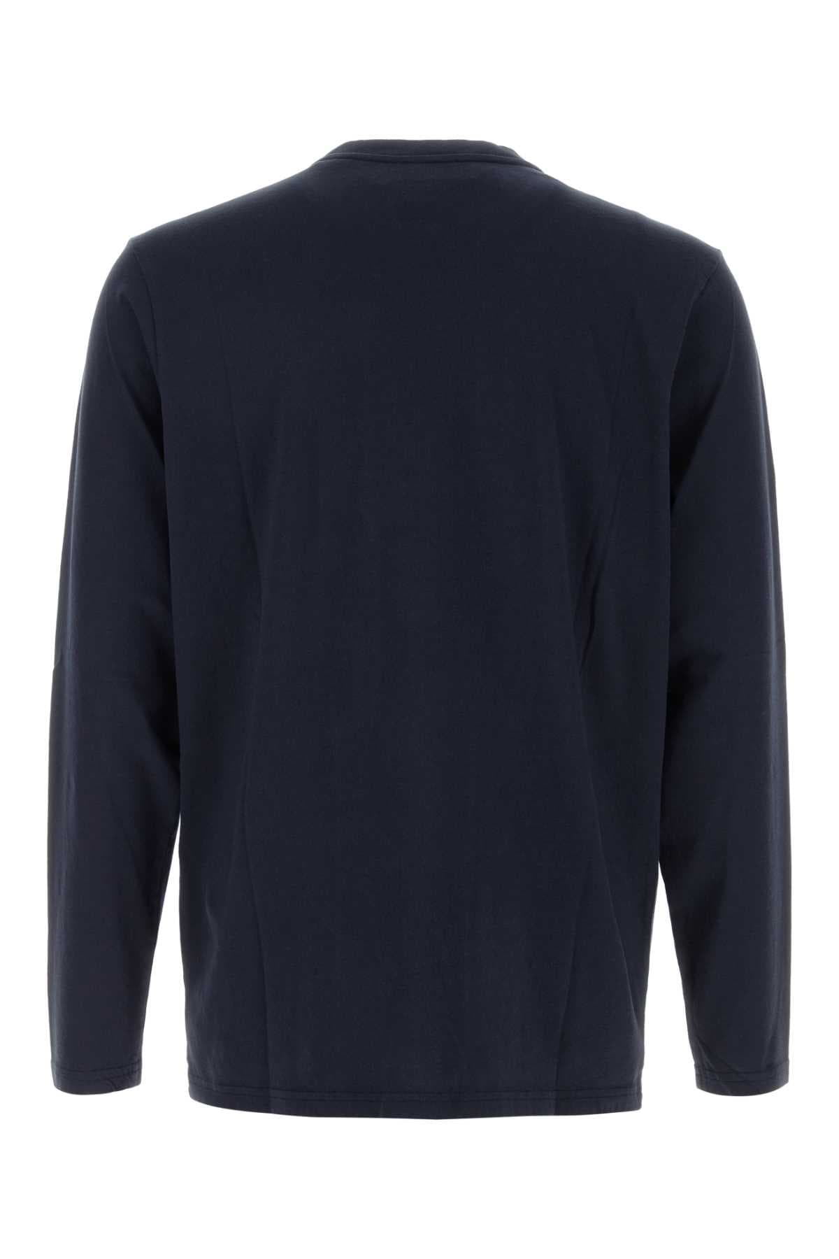 Dark blue cotton t-shirt - мініатюра 2
