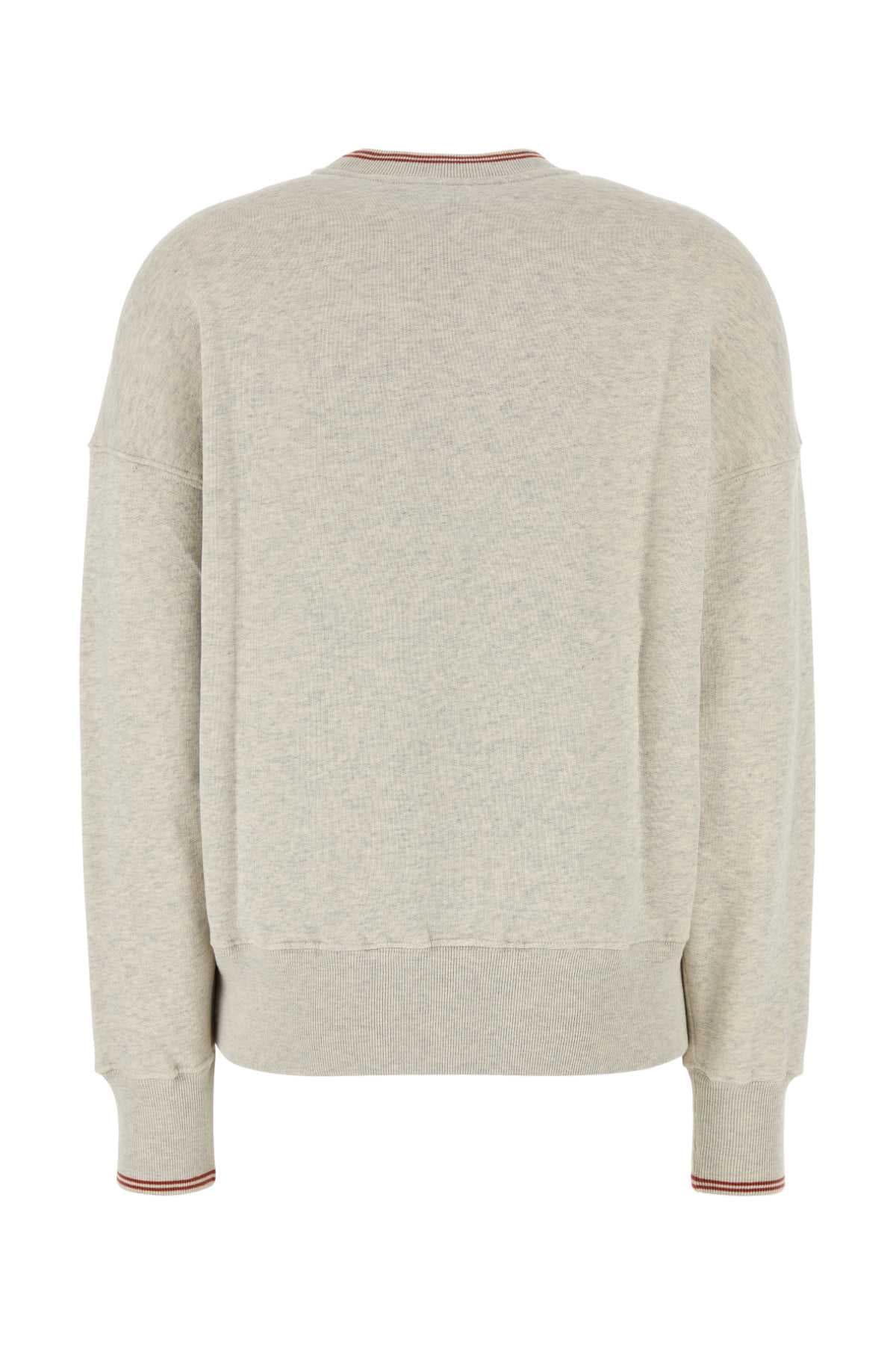 Melange light grey cotton Main Wom sweatshirt - мініатюра 2