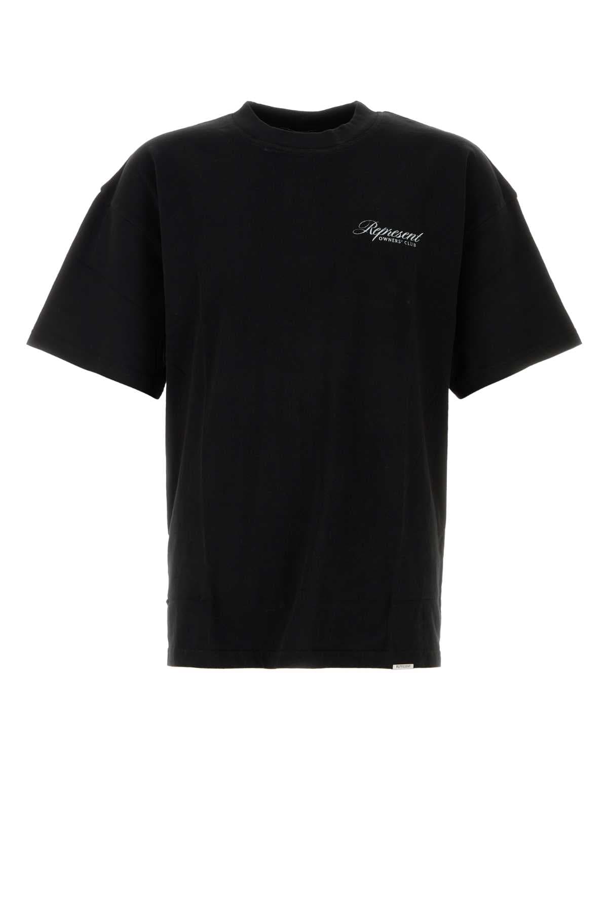 Black cotton t-shirt