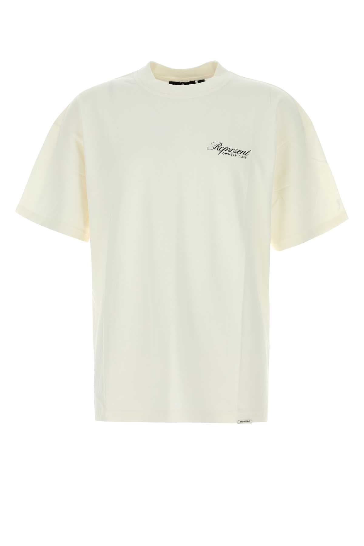 White cotton Represent Owners Club t-shirt