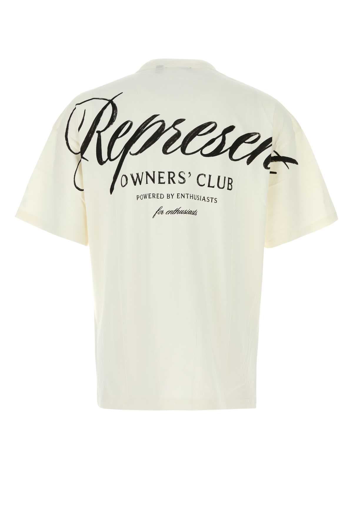 White cotton Represent Owners Club t-shirt - мініатюра 2