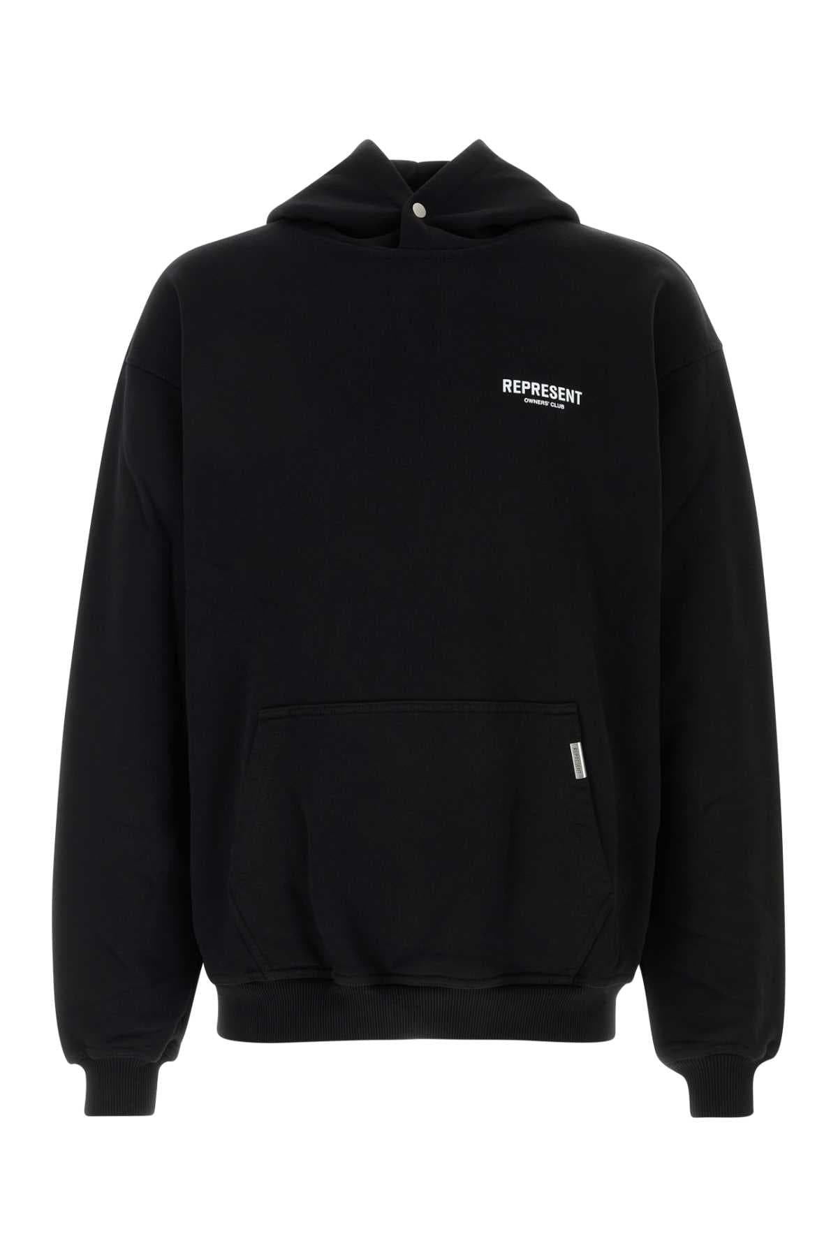 Black cotton Represent Owners Club sweatshirt
