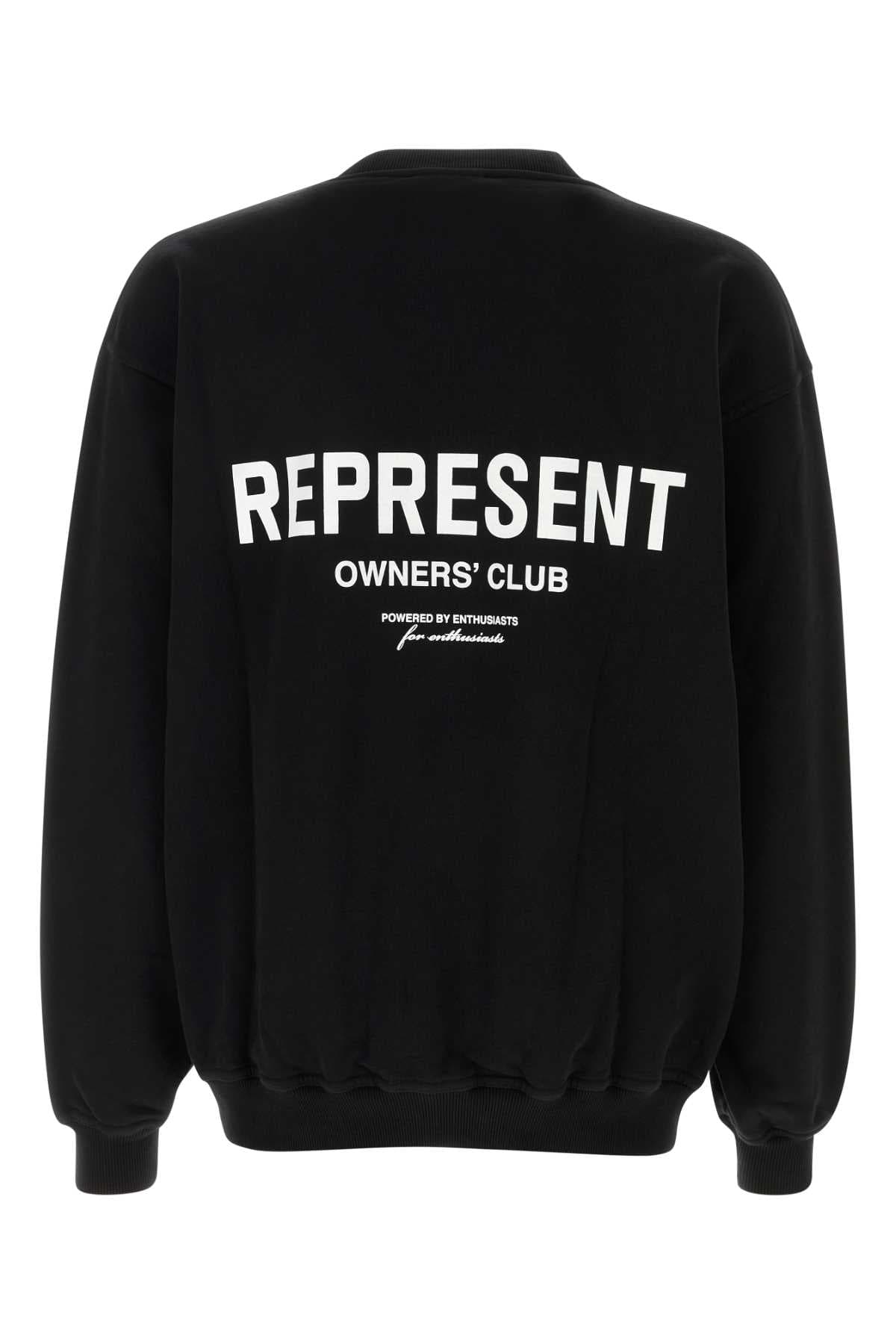 Black cotton Represent Owners Club sweatshirt - мініатюра 2