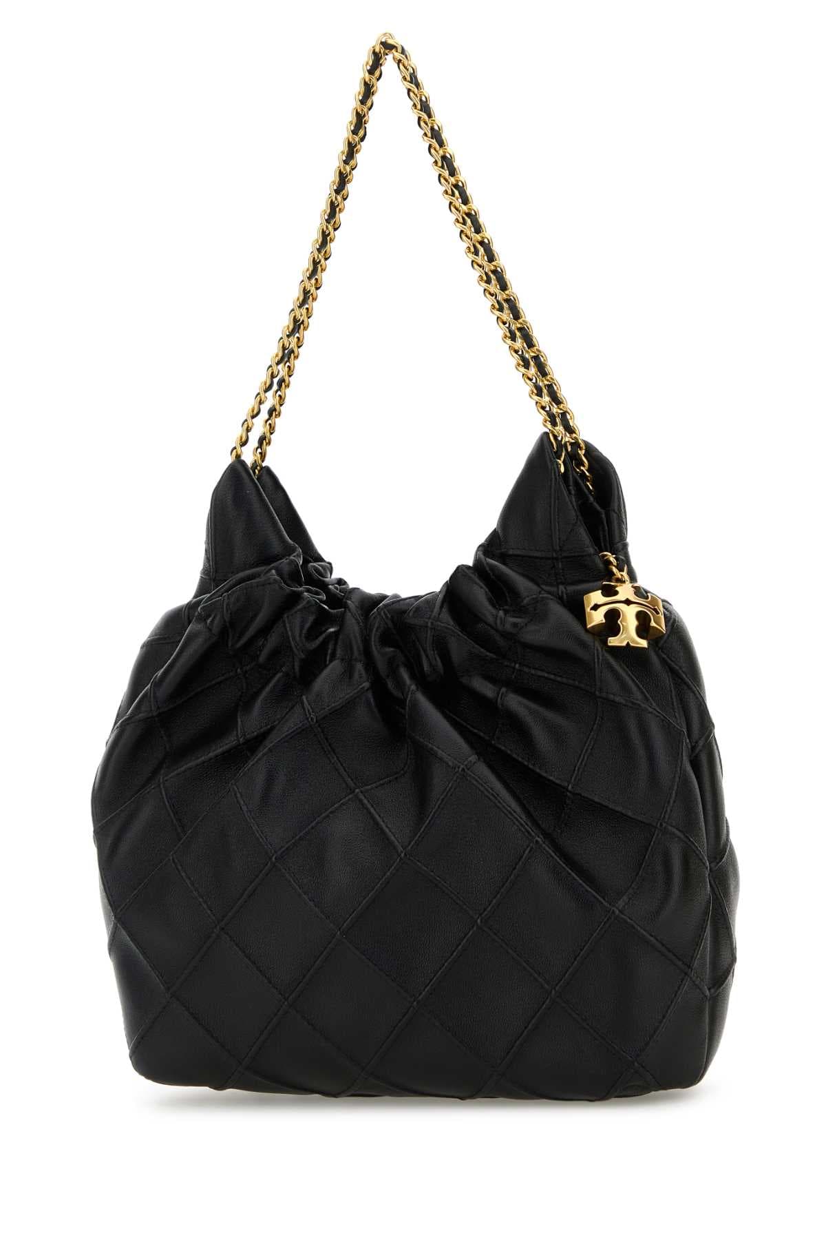 Black leather mini Fleming handbag - мініатюра 2