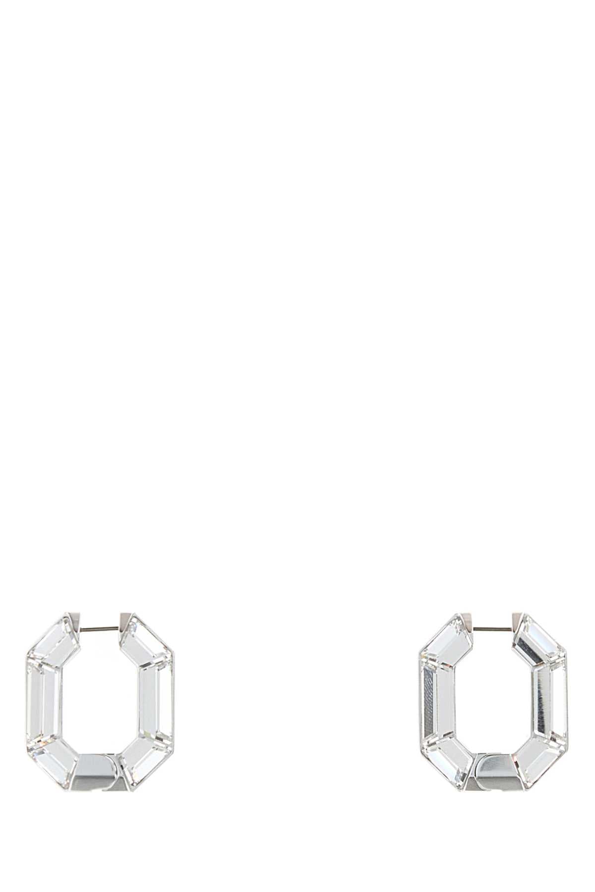 Silver crystal Lucent earrings