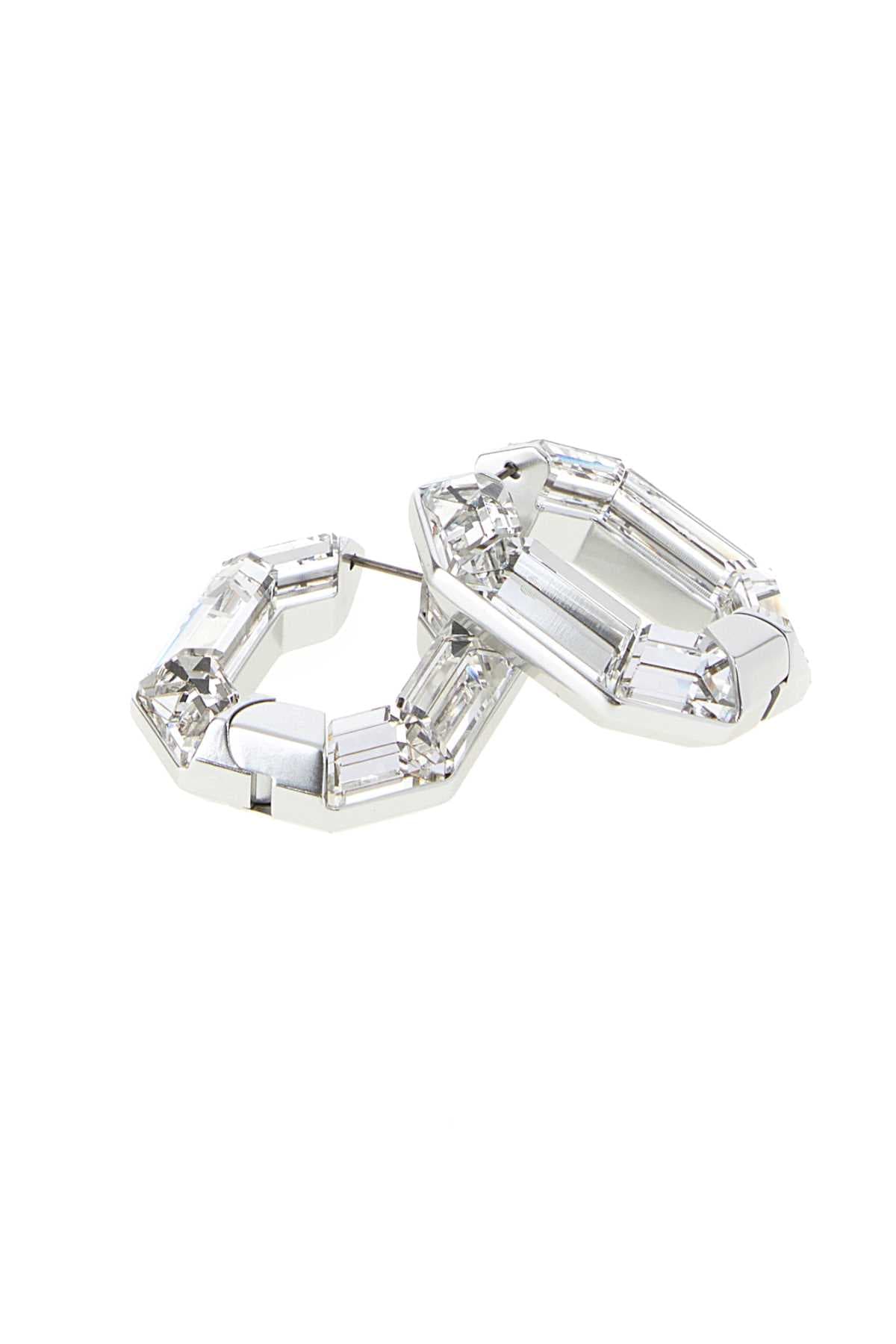 Silver crystal Lucent earrings - мініатюра 2